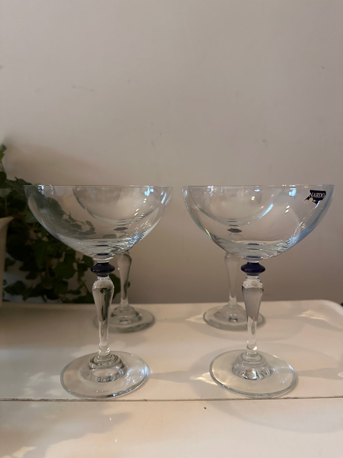 Set van 4 coupe champagne glazen Leonardo