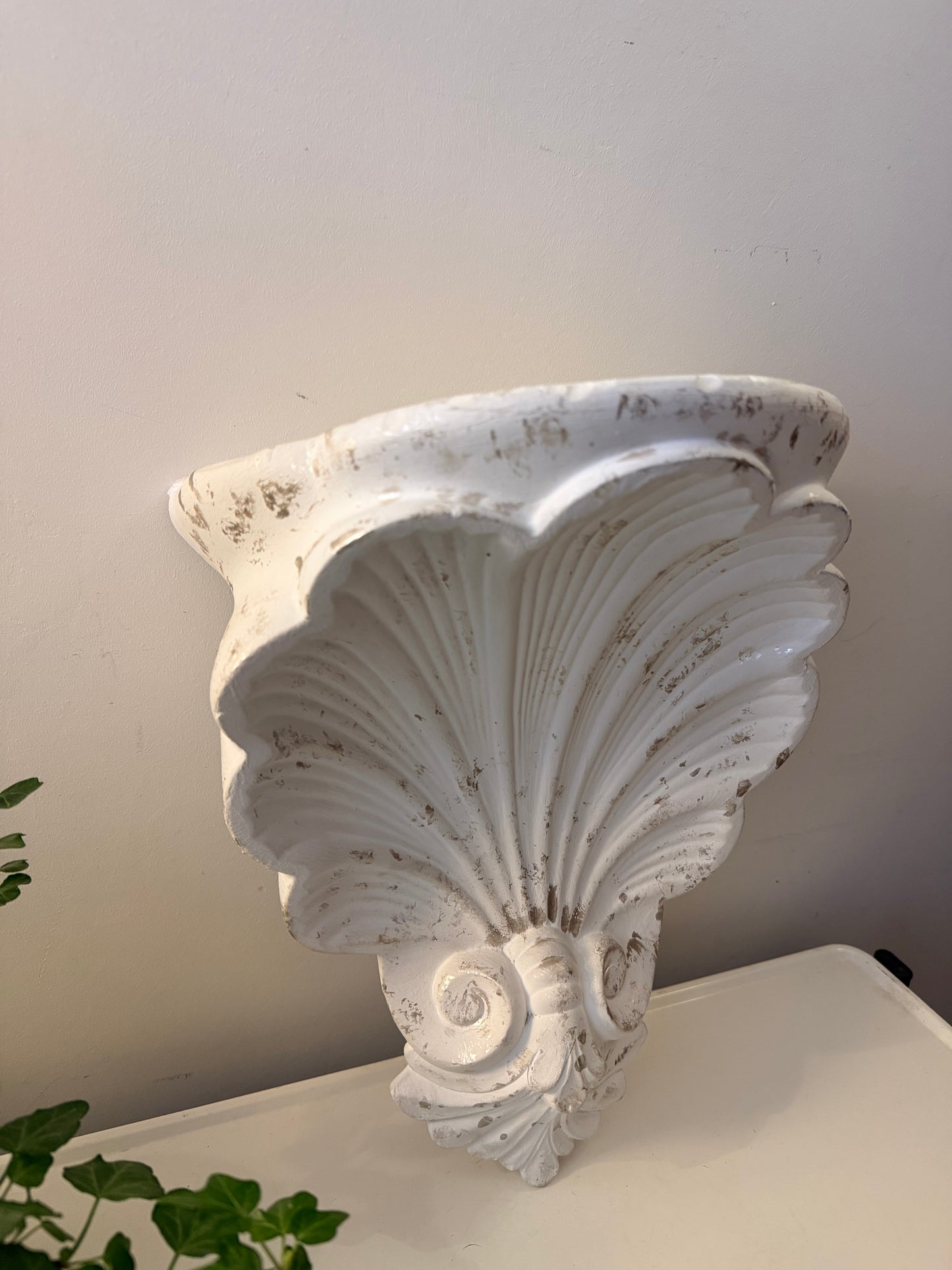 Wandconsole schelp waaier model