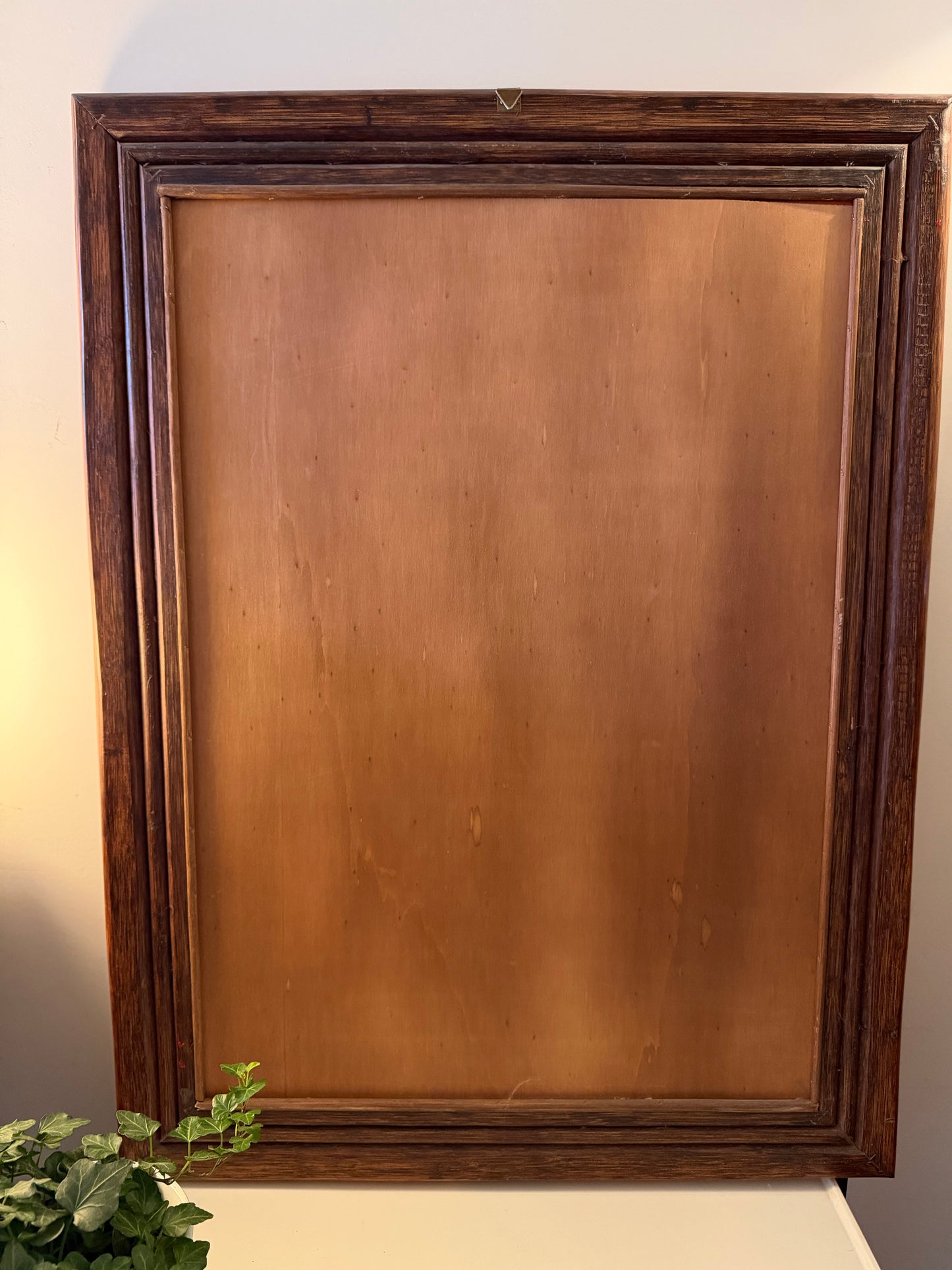Jaren 80 spiegel met houten lijst