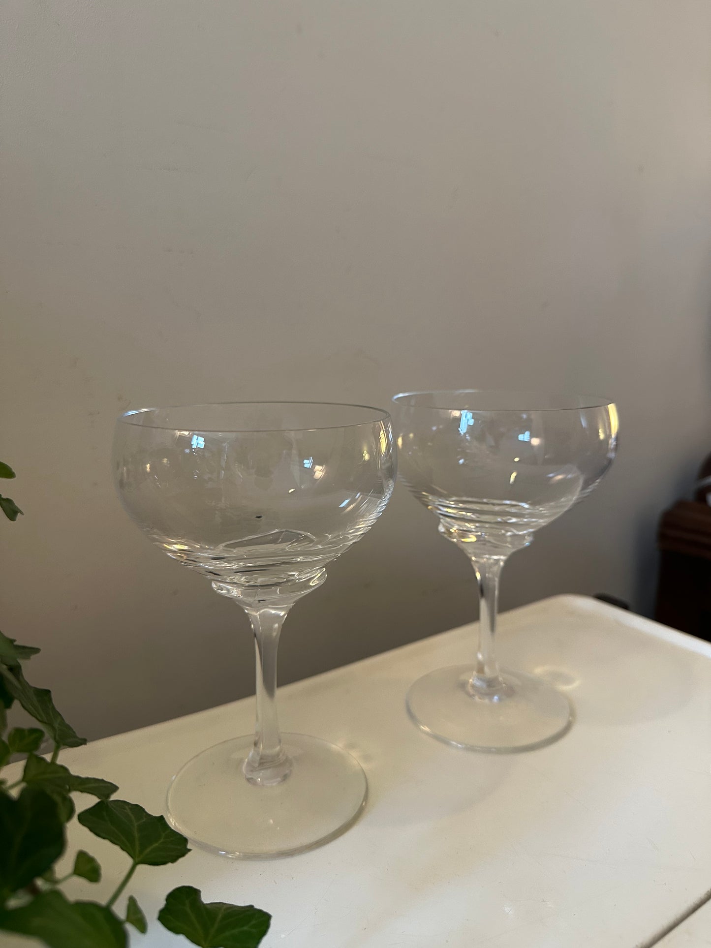 Set van 2 coupe champagne glazen