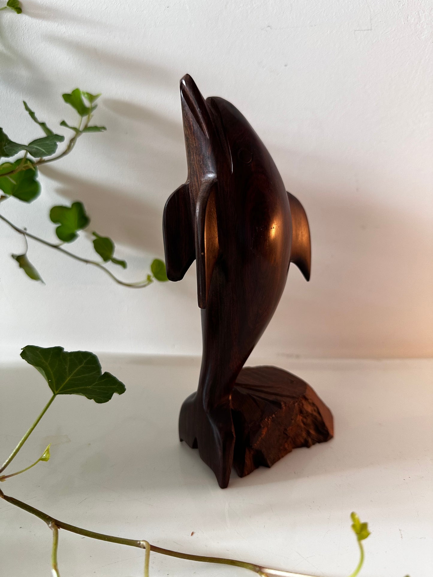 Mid Century boekensteun dolfijn vintage
