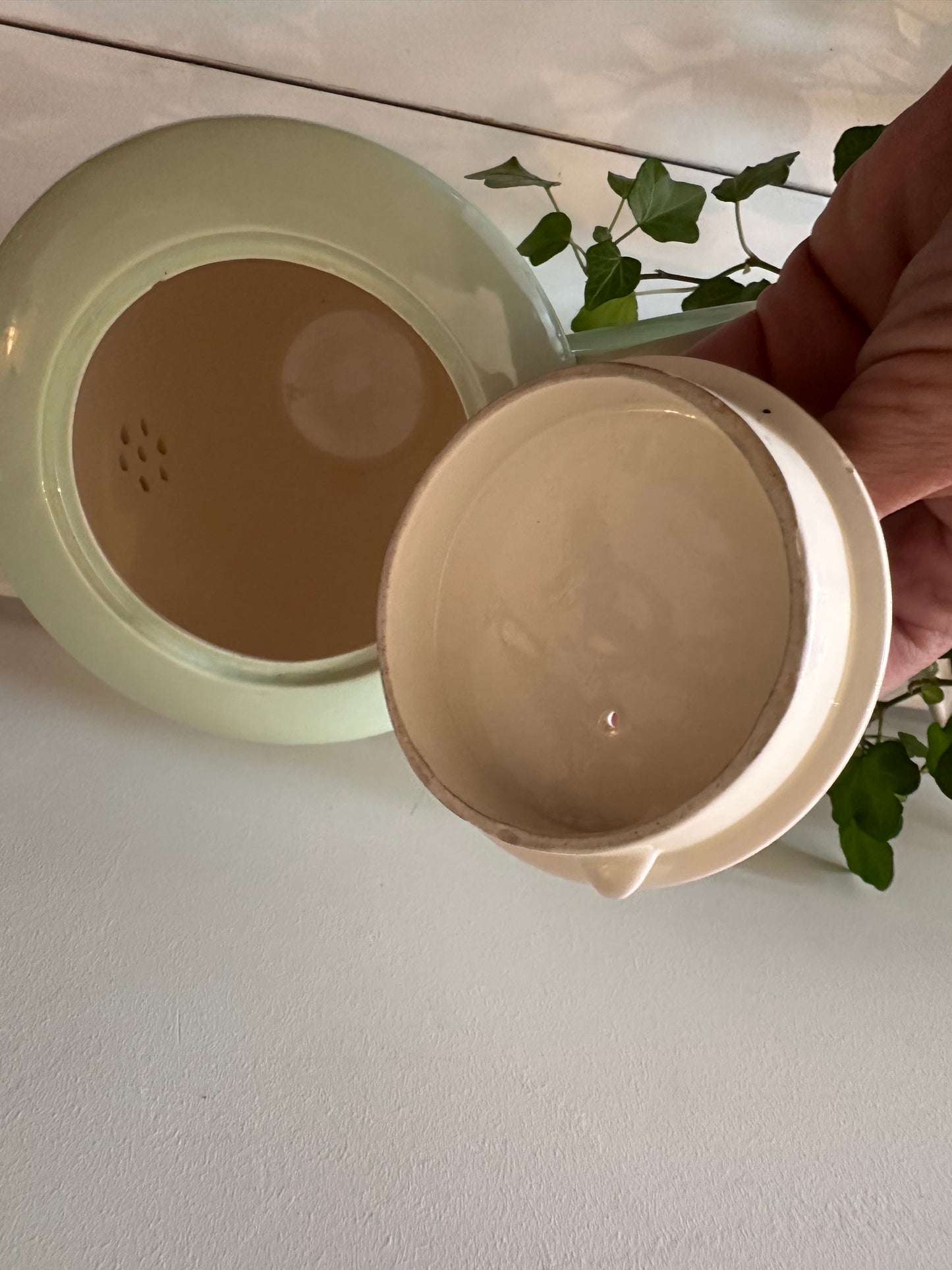 Mintgroen koffiekan Mosa Maastricht