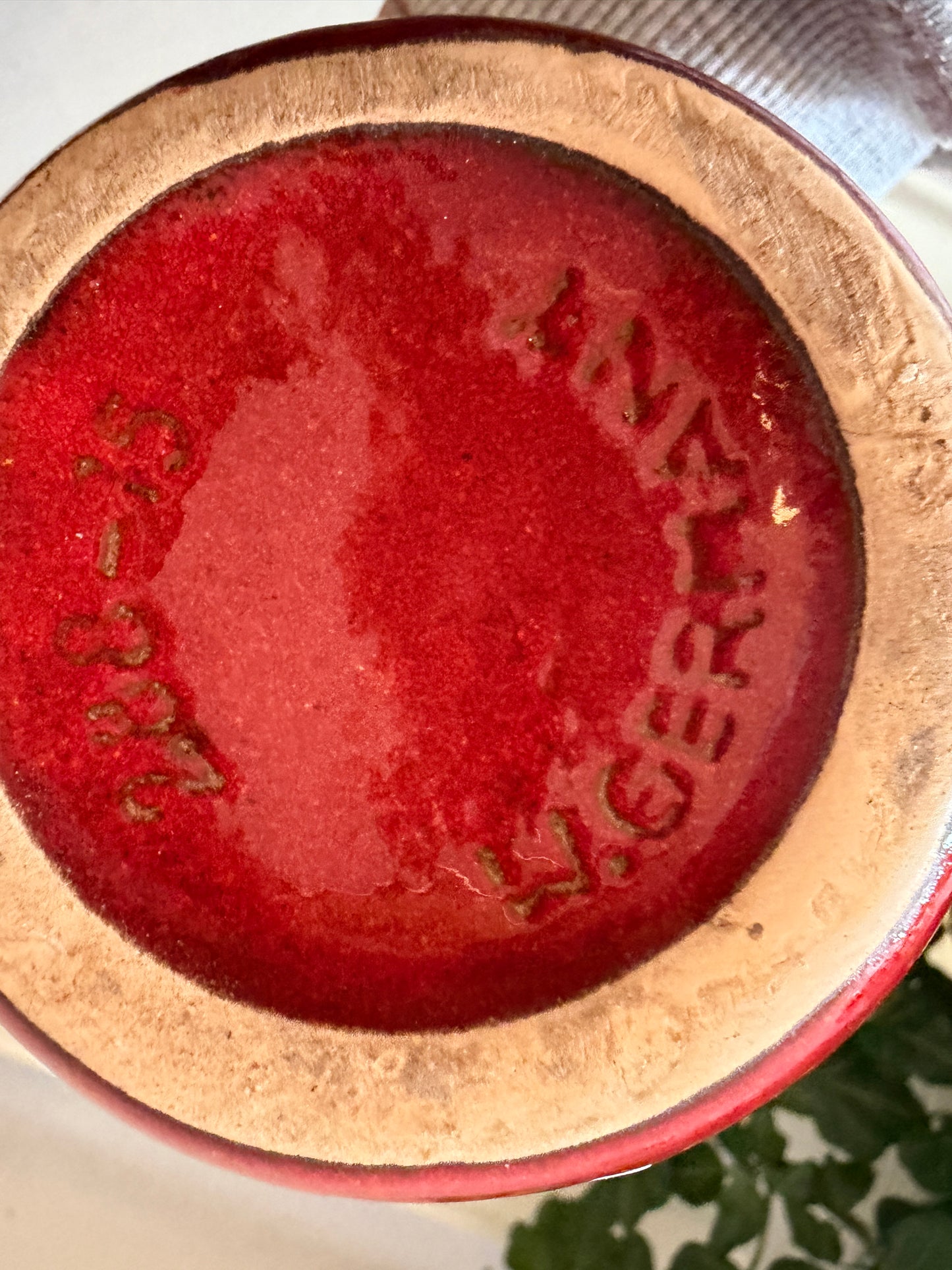 West Germany vaas rood keramiek