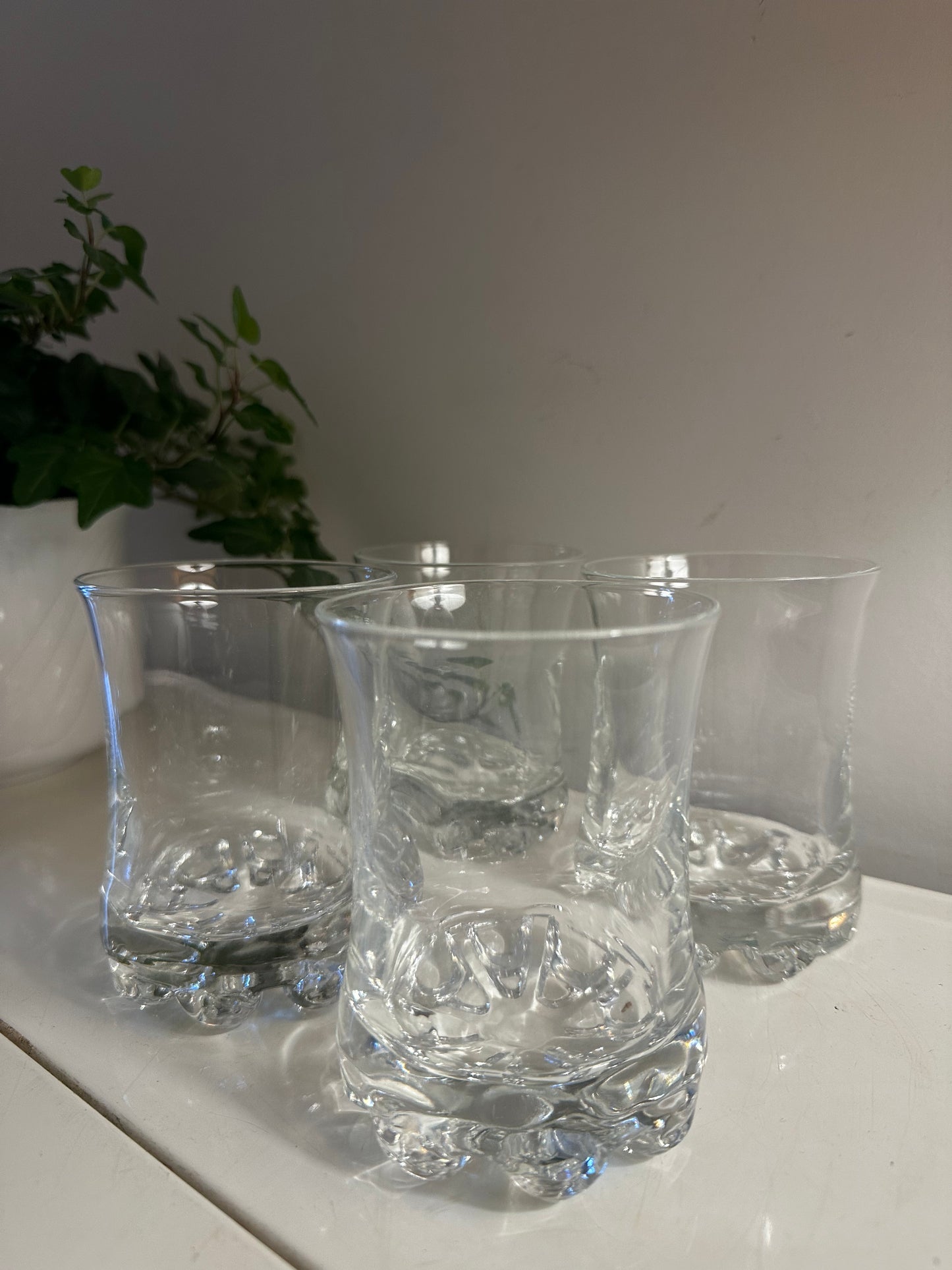 Set van 4 waanzinnig mooie kristallen waterglazen