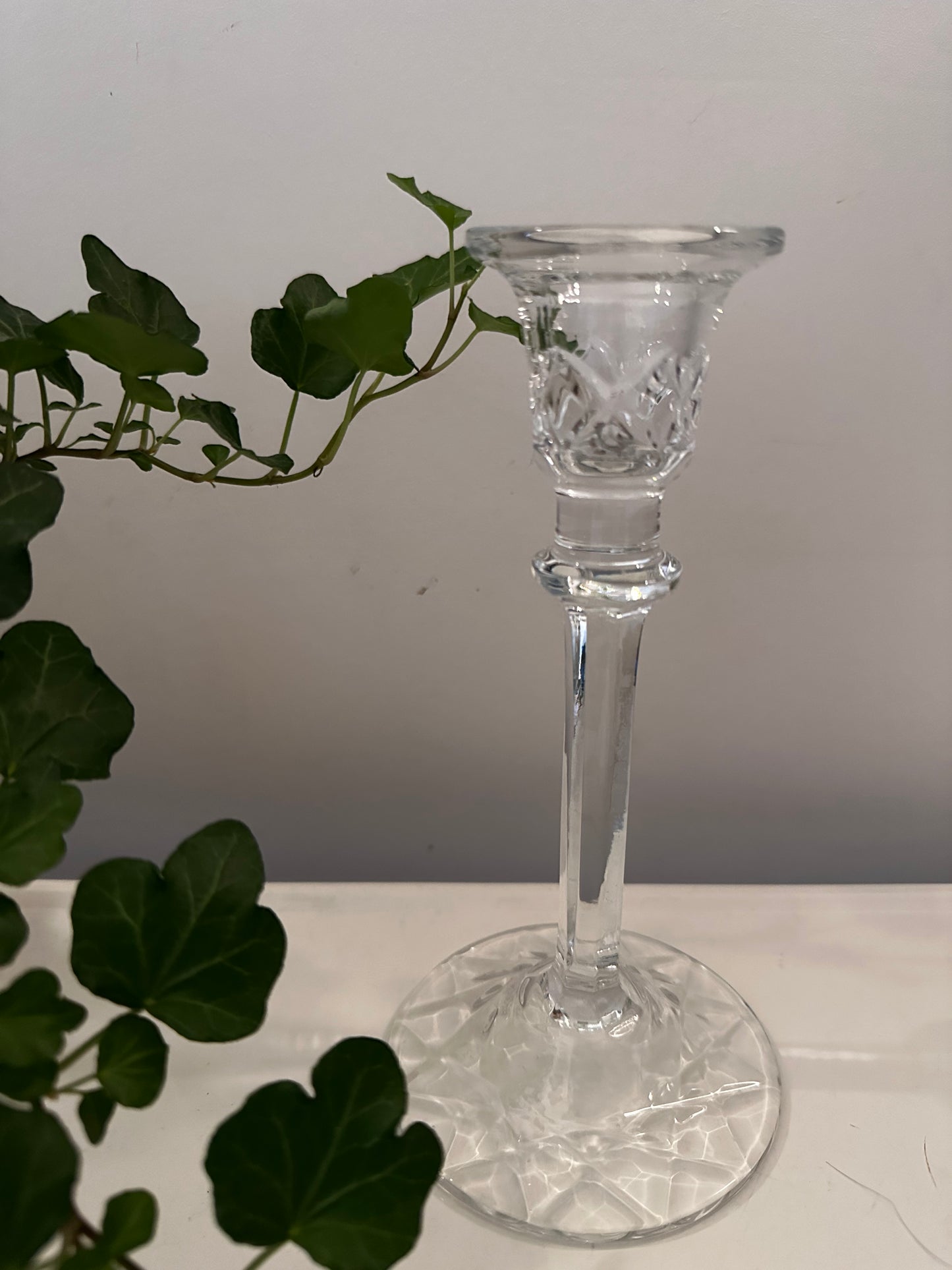 Vintage kristallen kandelaar