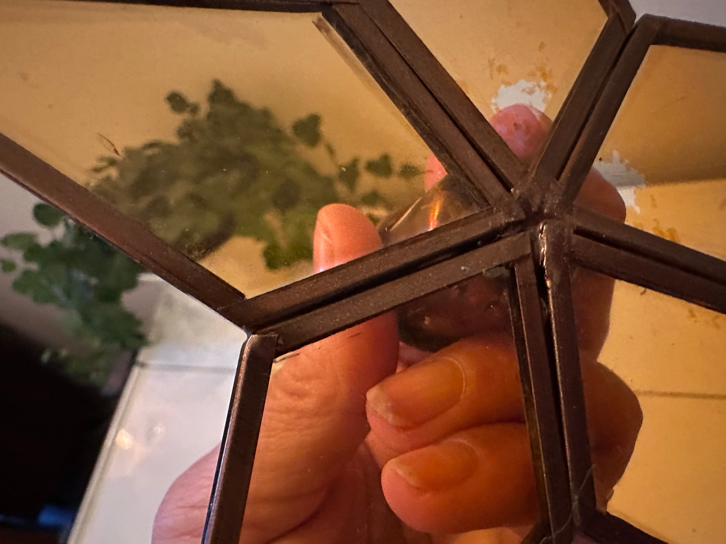 Glas in lood kandelaar