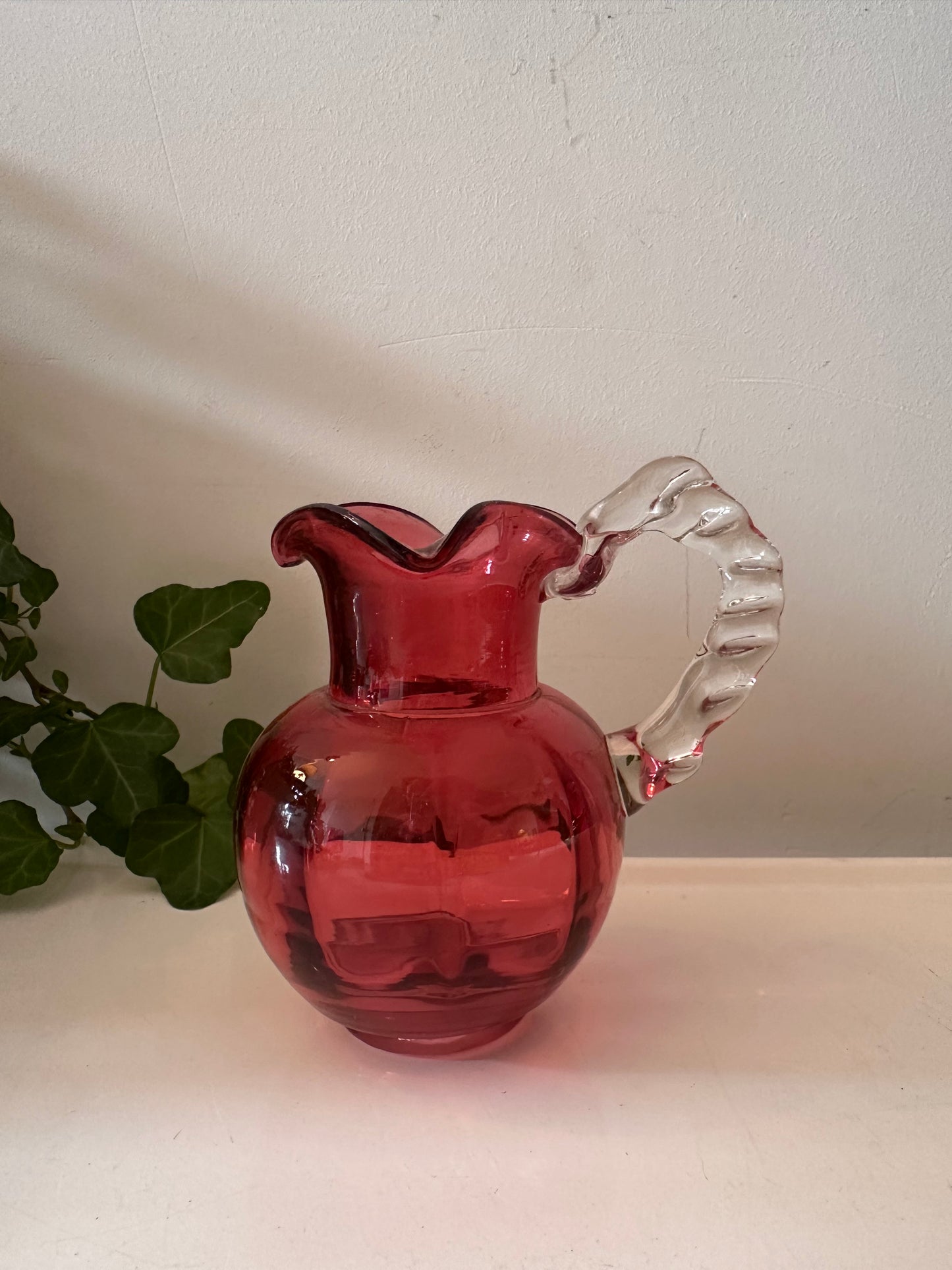 Cranberry glas mini kan jaren 50