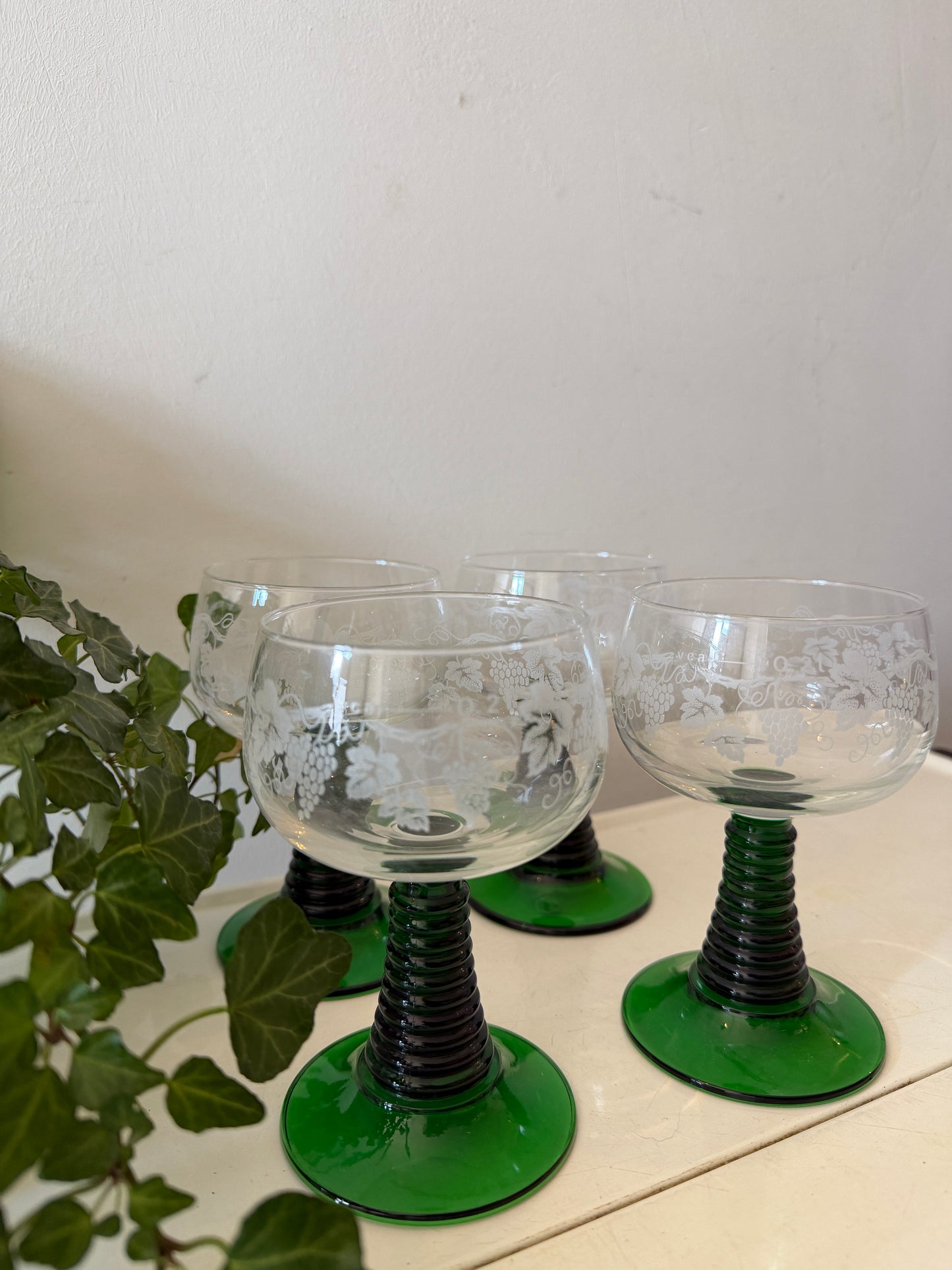 Set van 4 Roemer glazen 0,2 ltr