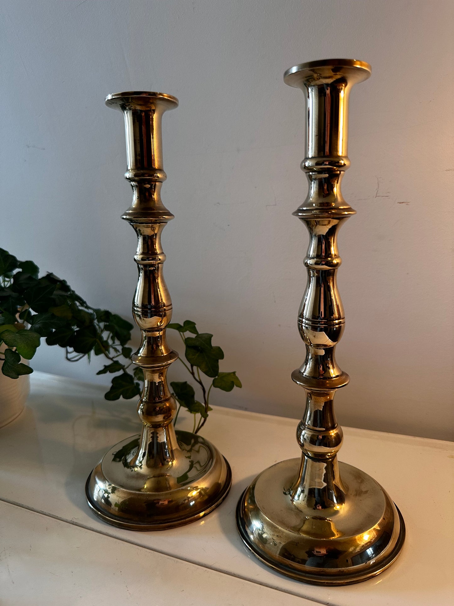 Messing vintage kandelaars