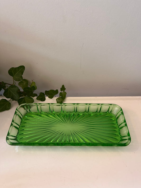 Art Deco schaal groen