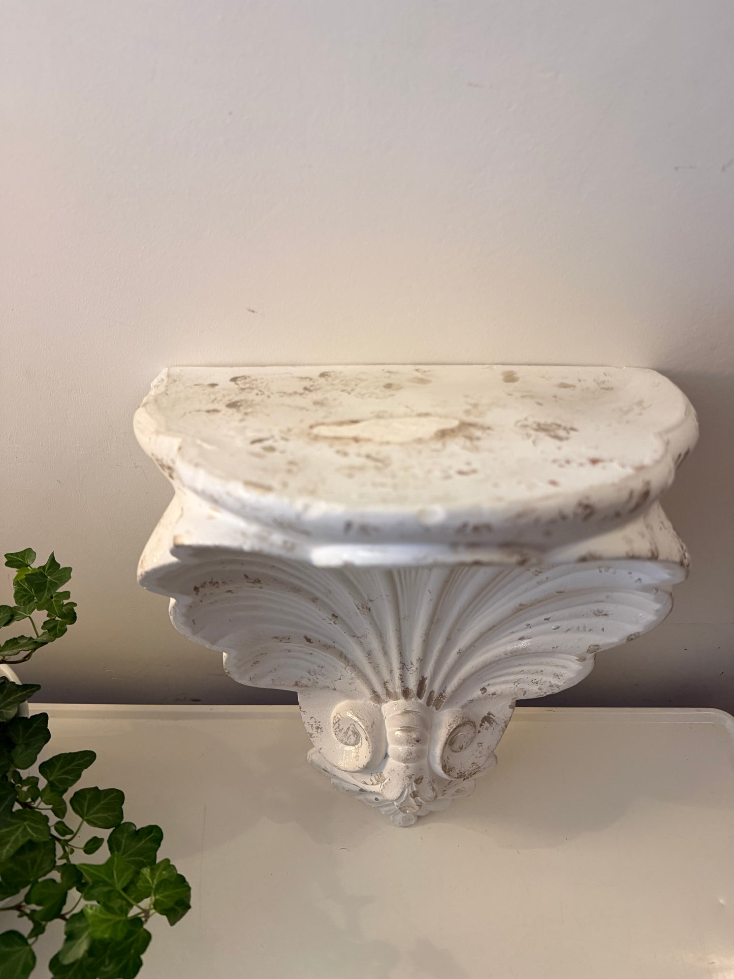 Wandconsole schelp waaier model