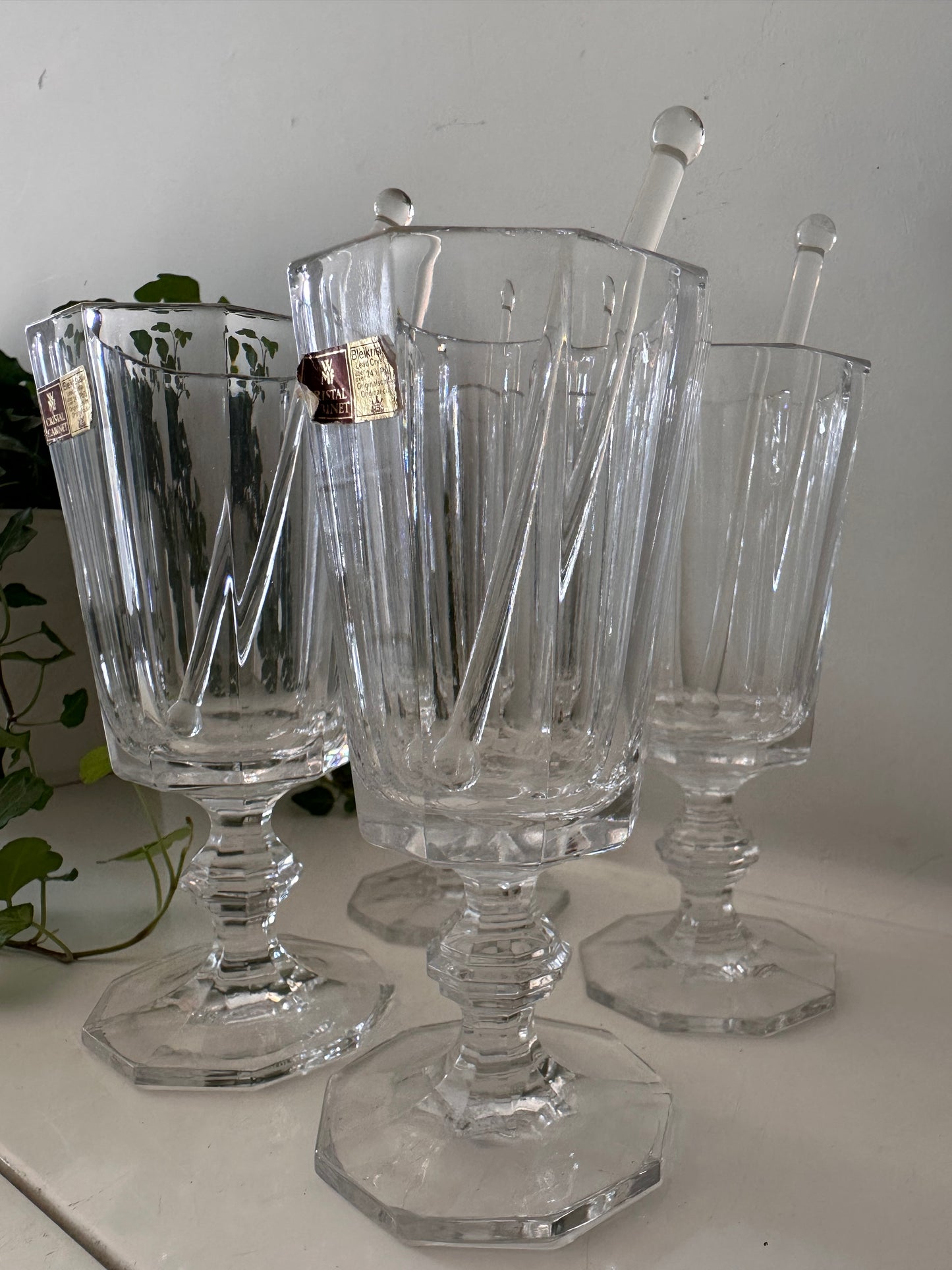 Set van 4 Irish Coffee glazen kristal