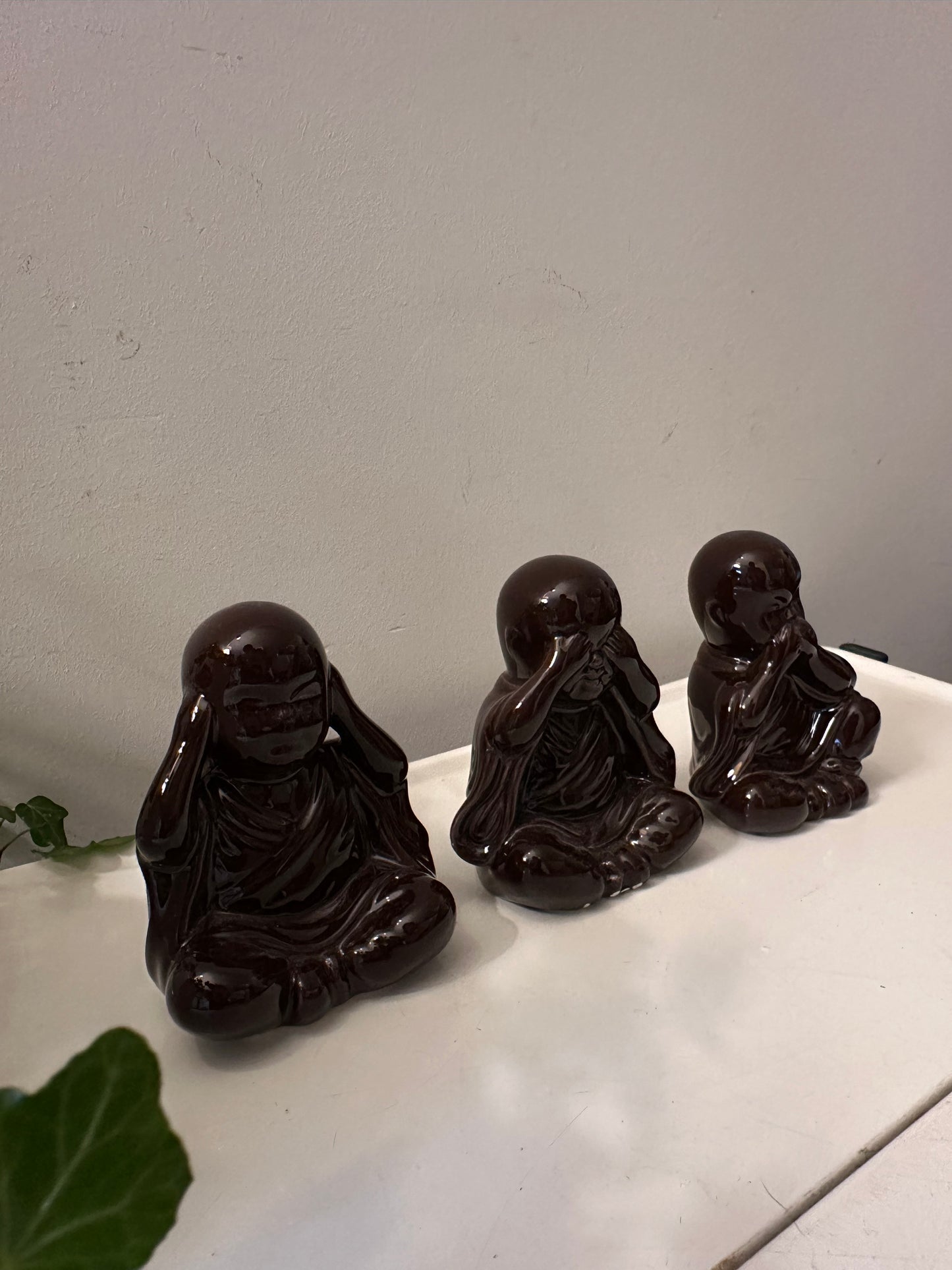 Set van 3 horen zien en zwijgen beeldjes