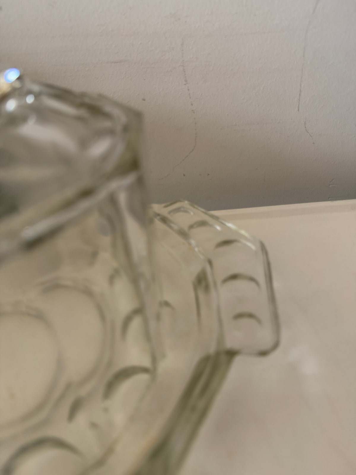 Art Deco glazen Kaasstolp