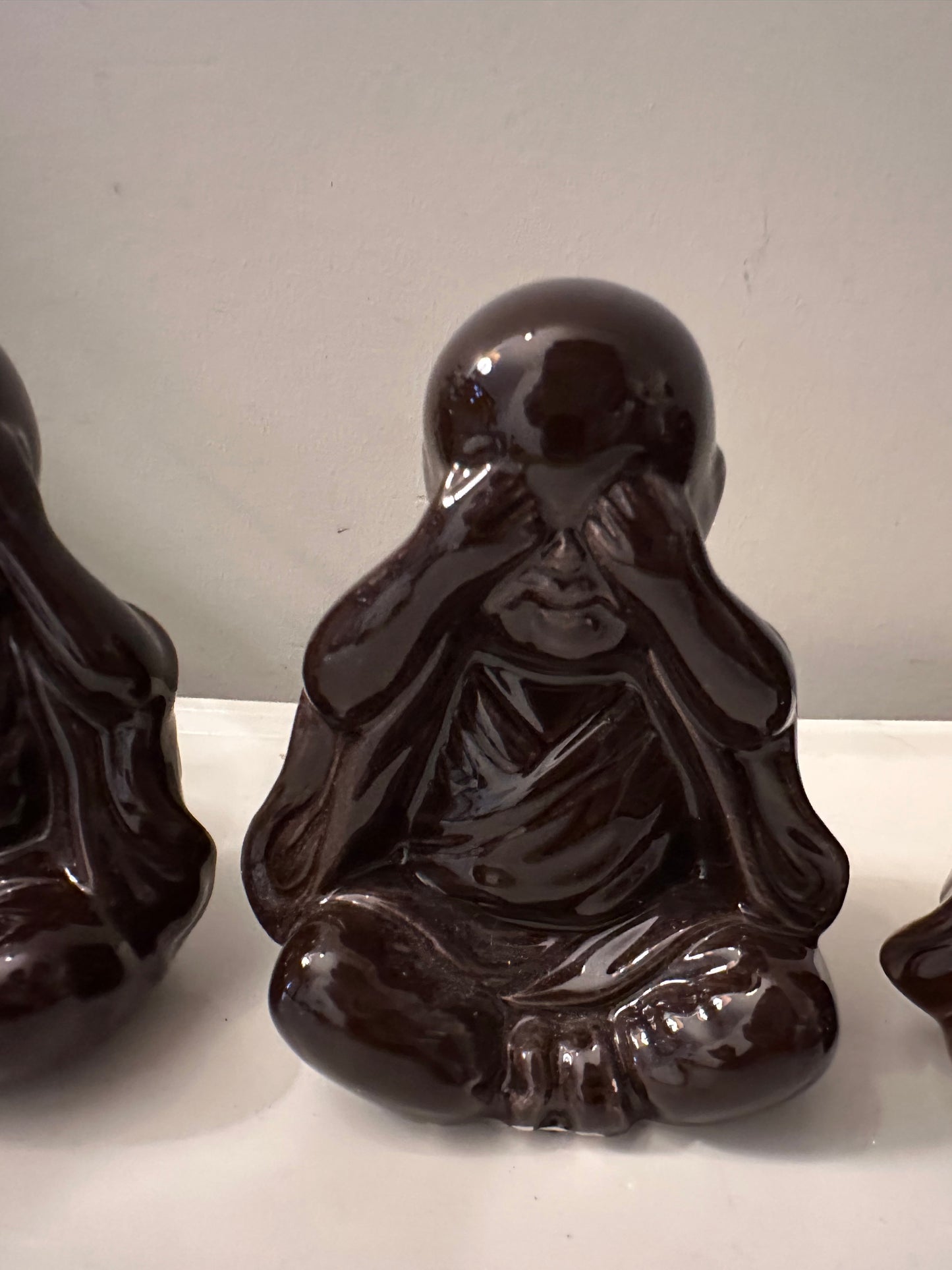 Set van 3 horen zien en zwijgen beeldjes