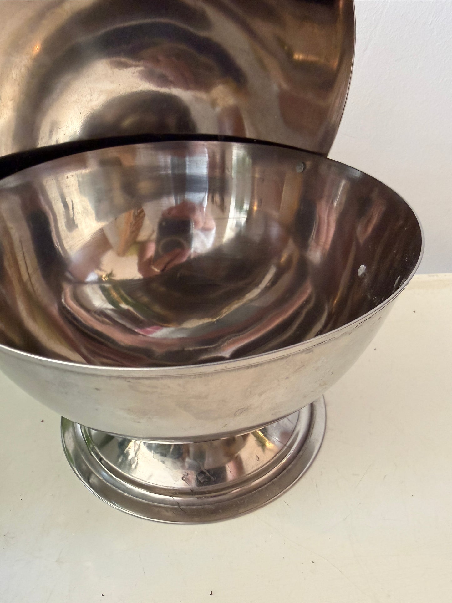 Rvs Suikerpot / snoeppot met roll top deksel