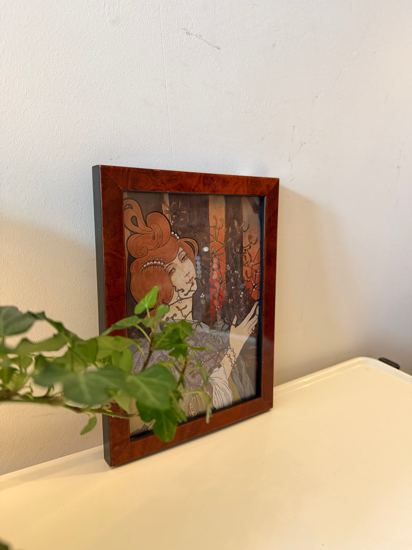 Art Nouveau prent in lijst