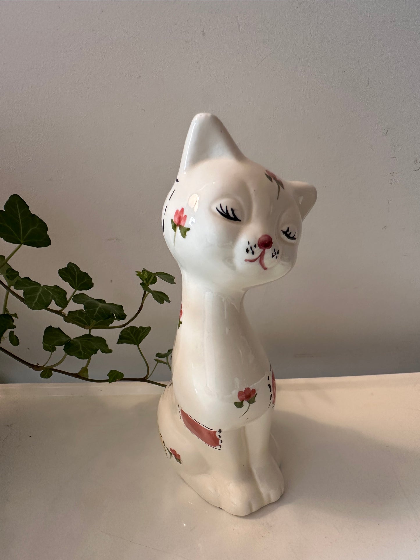 Keramieken poes handbeschilderd