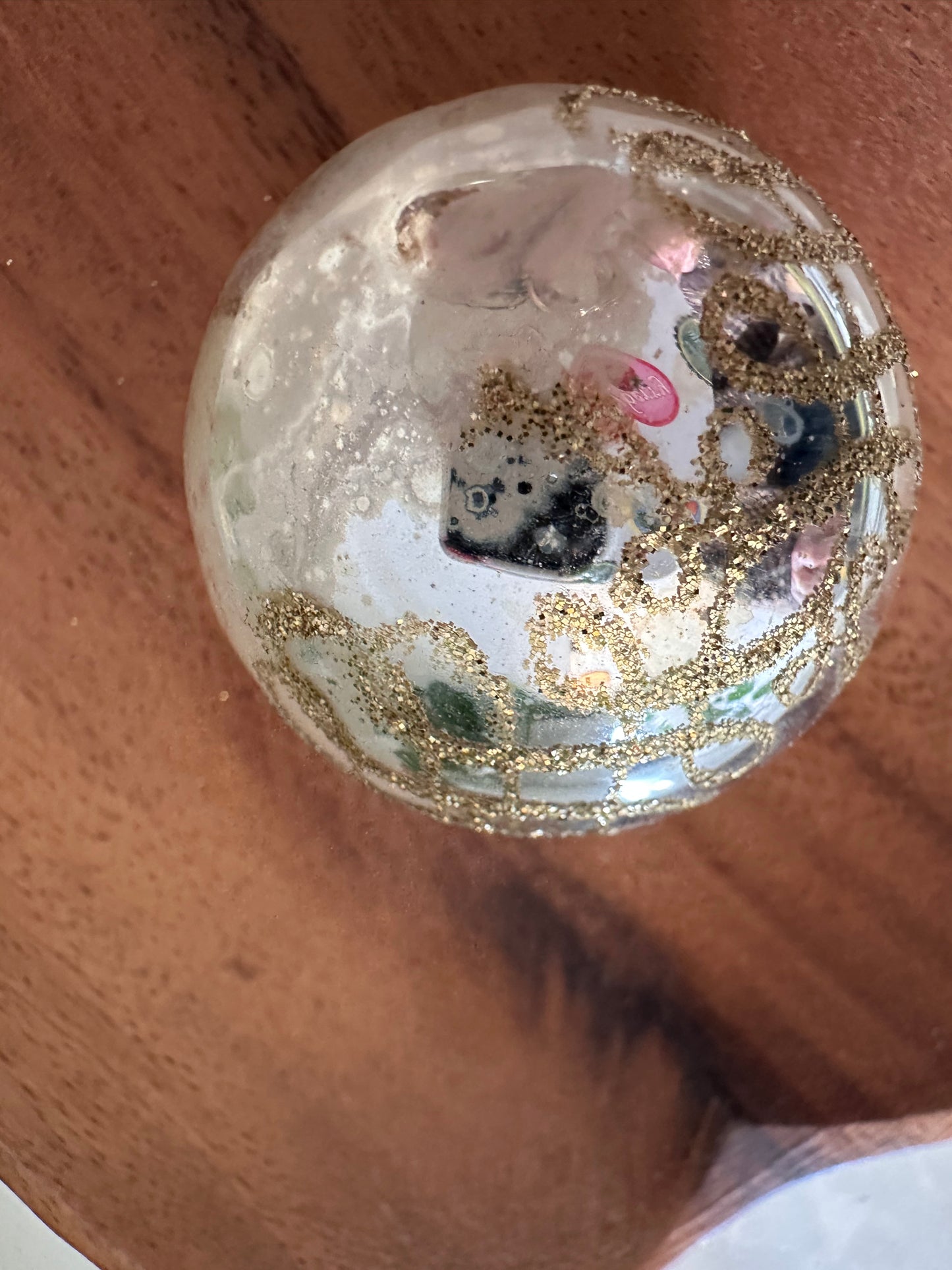 Vintage Jaren 60 kerstbal