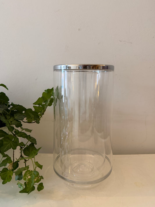 Kunststof wijnkoeler met chrome rand