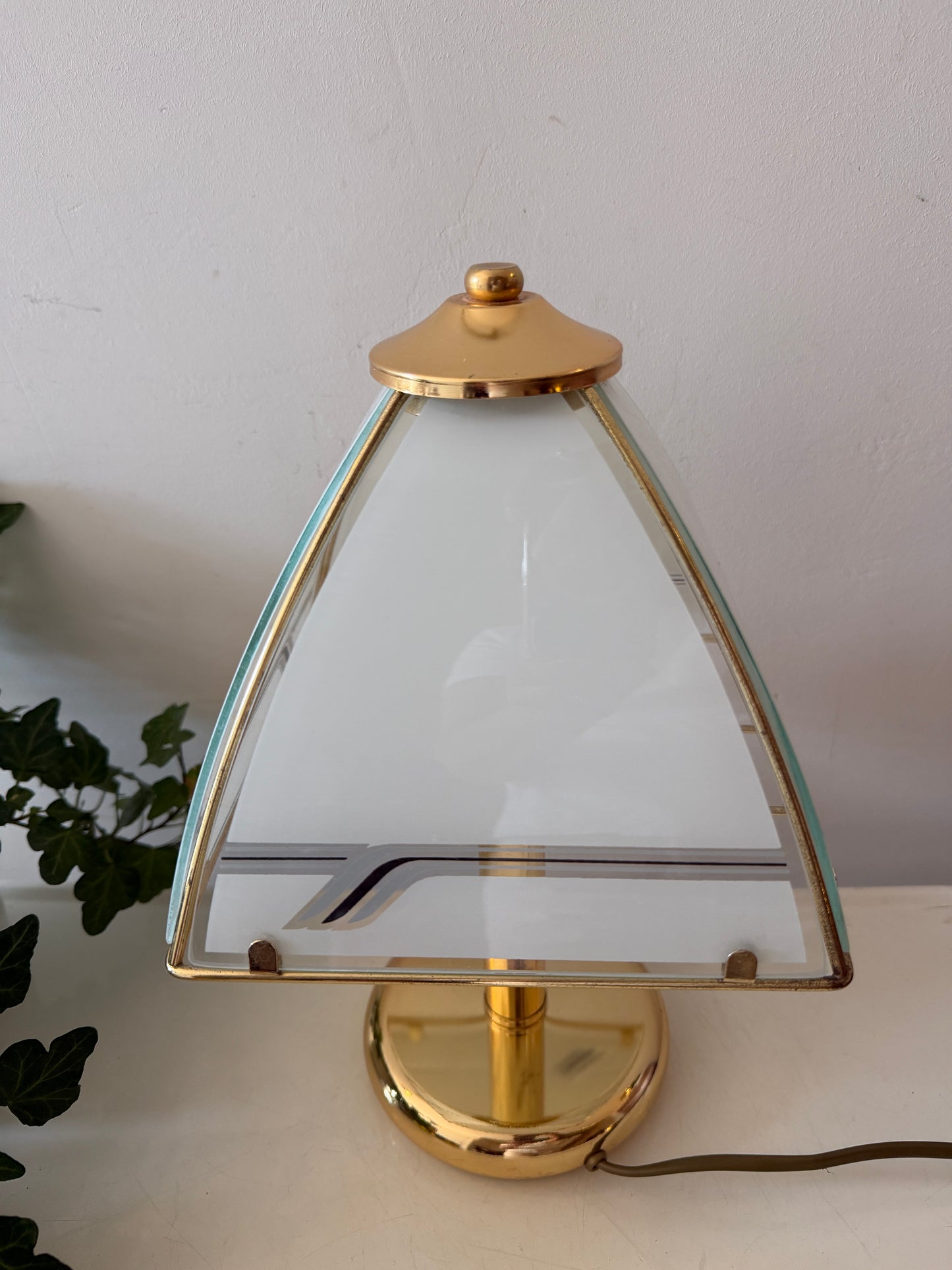 Hollywood Regency Piramide tafellamp