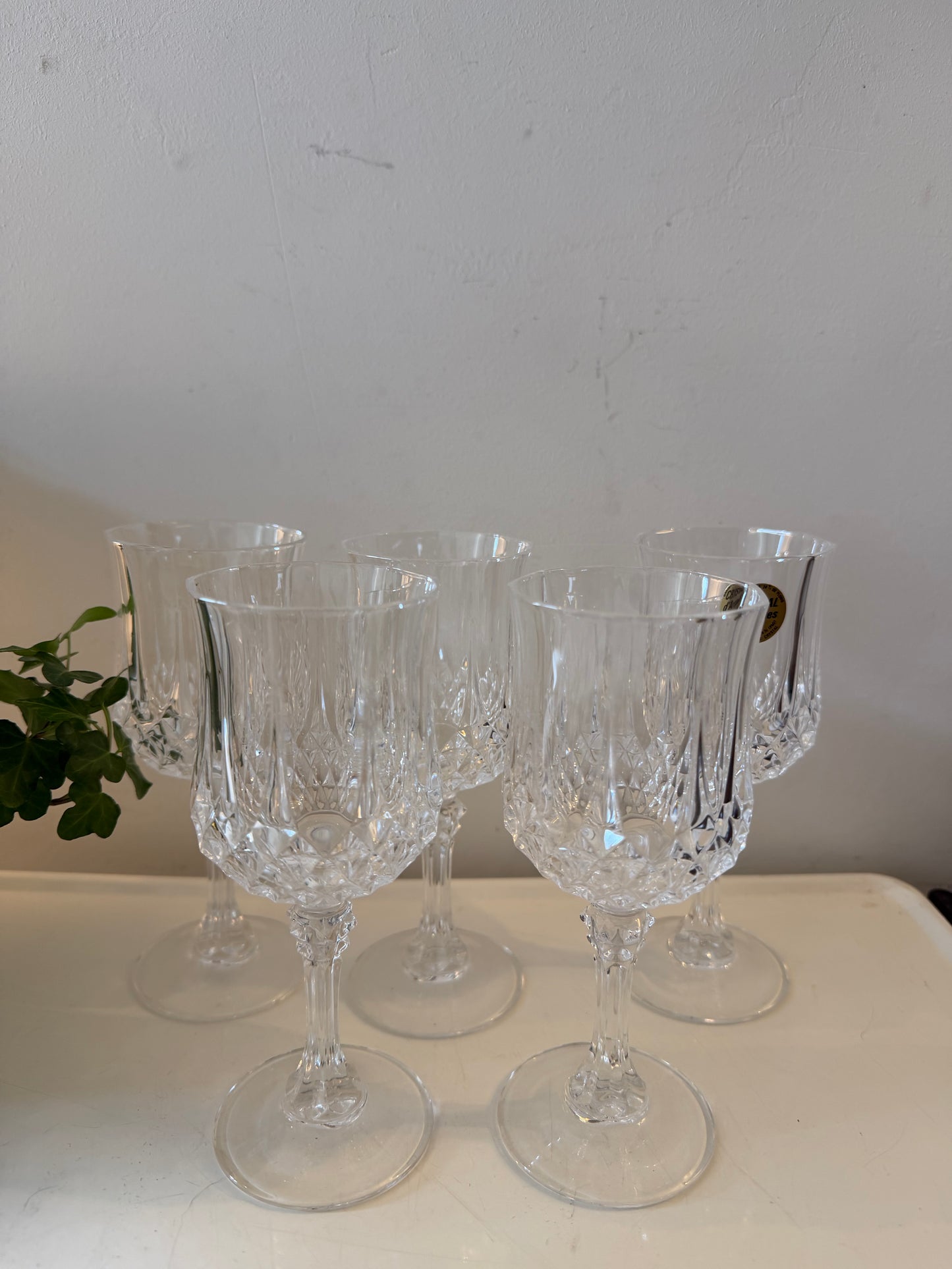 Set van 5 Cristal D’argue wijnglazen