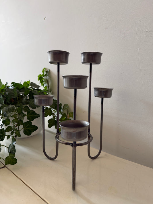 Mid Century waxinelicht kandelaar