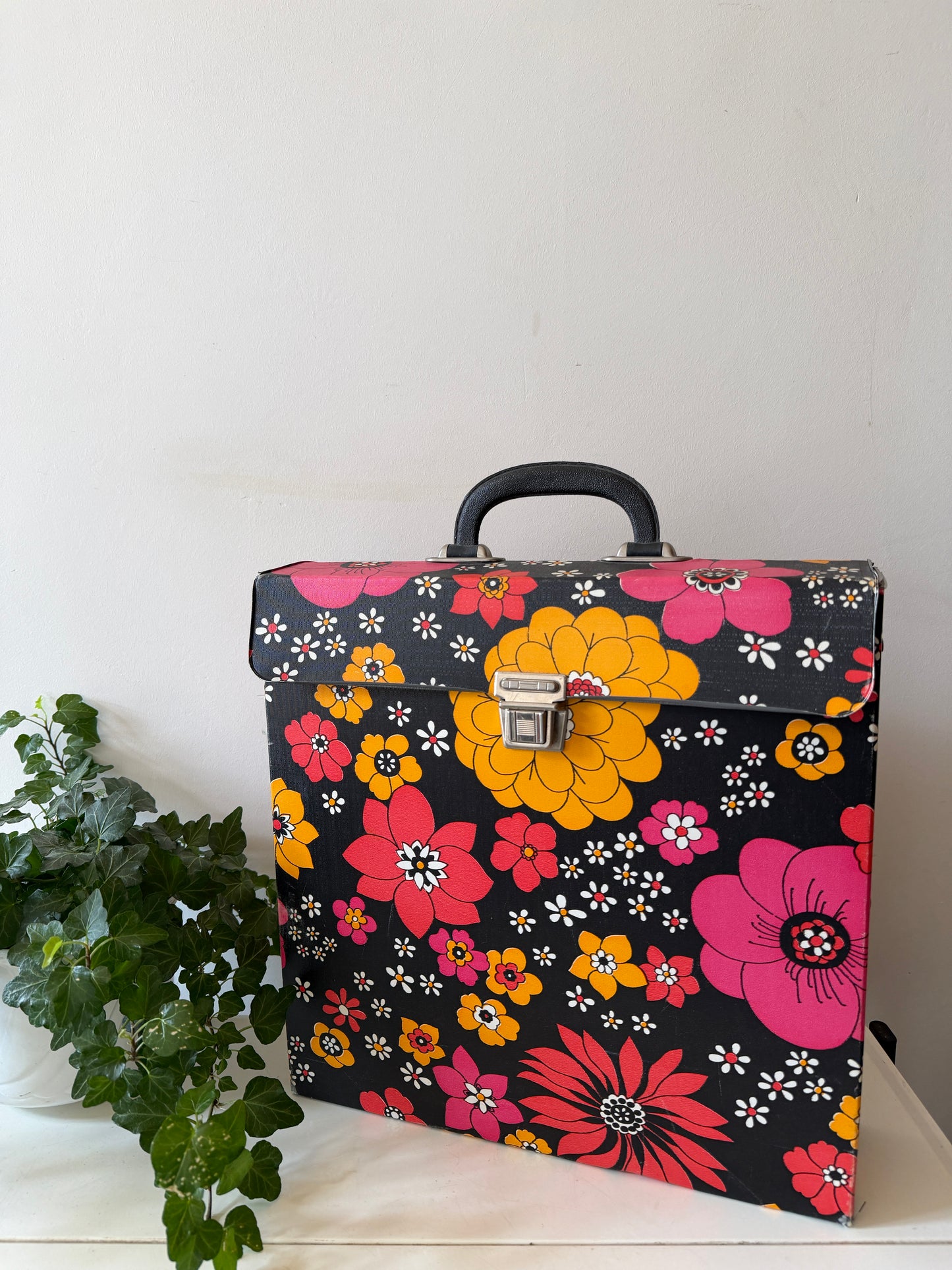 Retro jaren 70 LP koffer