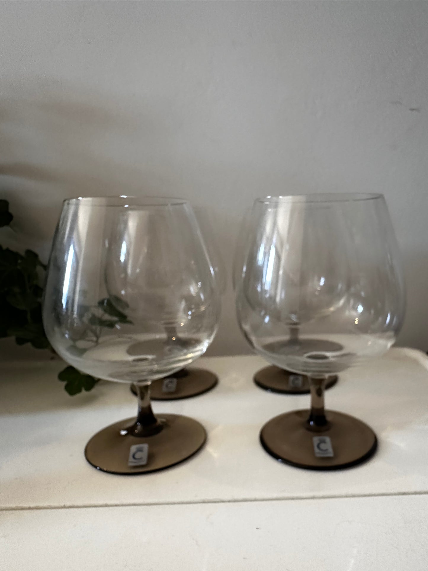 Schott en Zwiesel Christinehutte vintage set van 4 cognac glazen