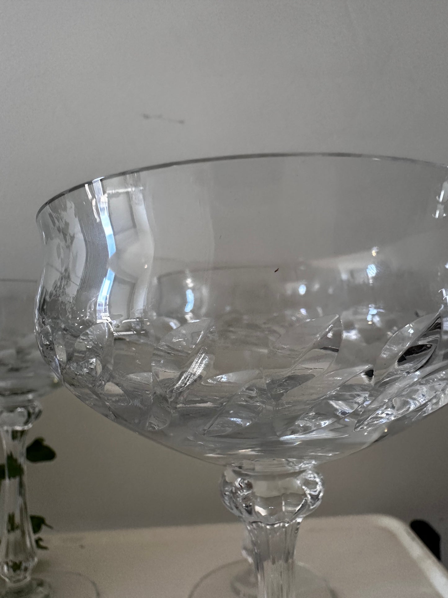 Coupe champagne glazen kristal