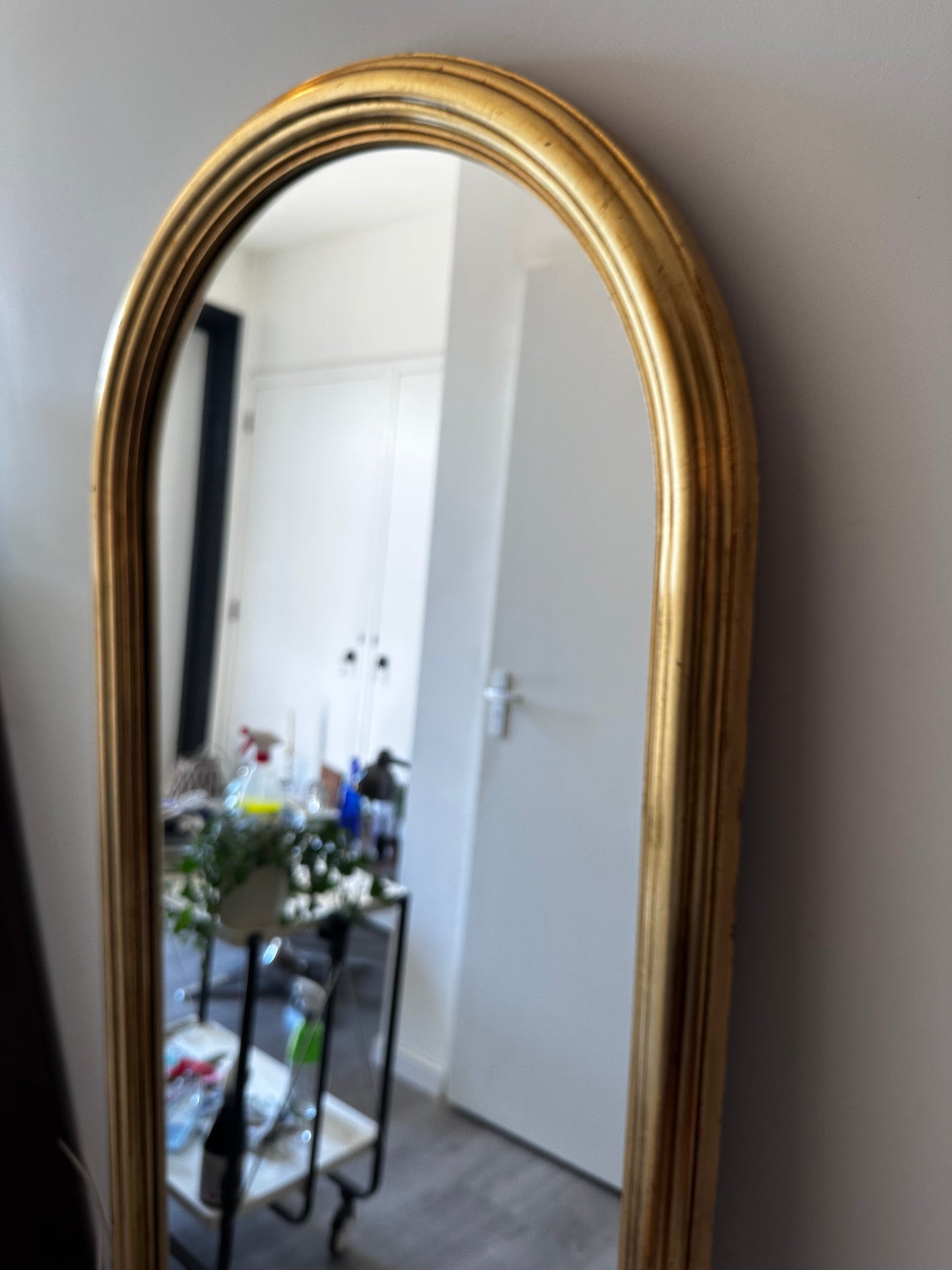 XXL Spiegel met goudkleurige rand