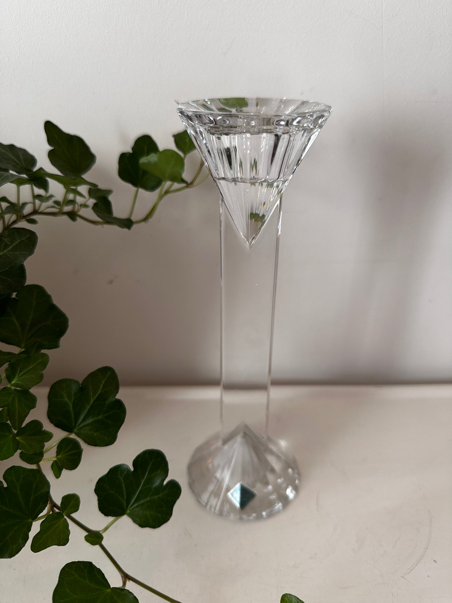 Kristallen vintage kandelaar