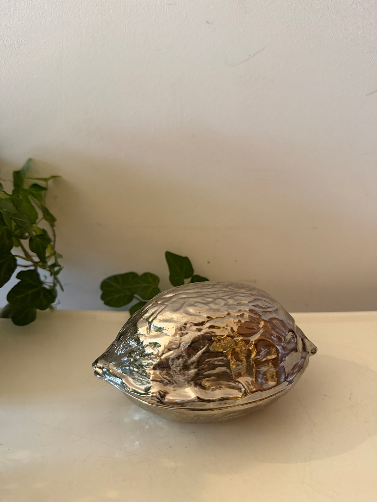 Zilverkleurige Notenkraker Mid Century