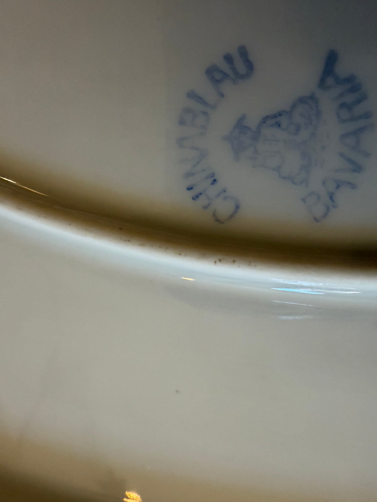 Porseleinen schaal chinablue Bavaria