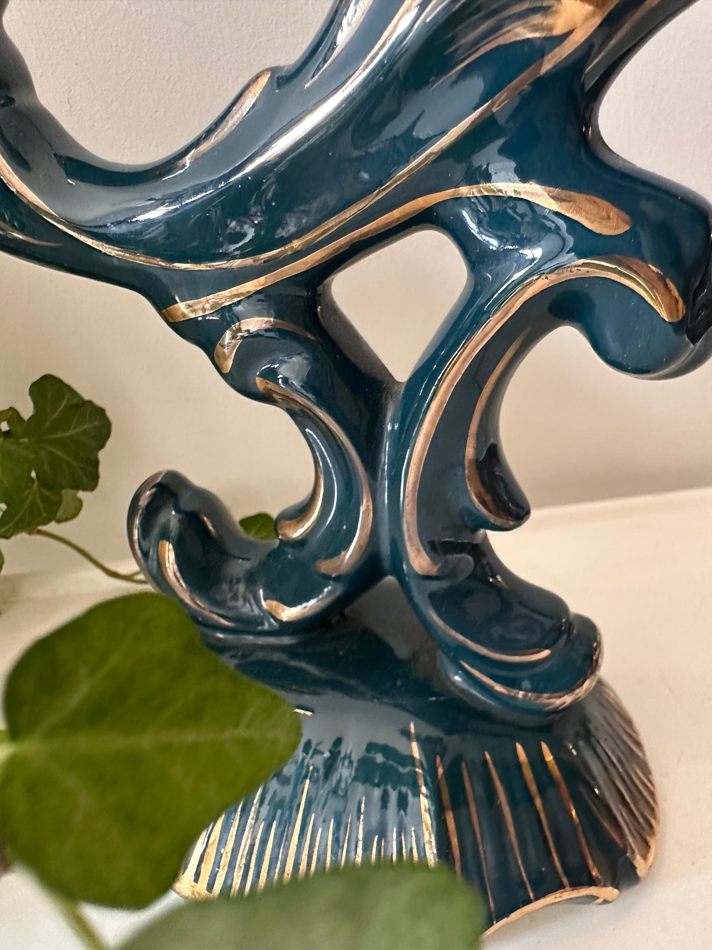 Rococo stijl kandelaar voor 2 kaarsen