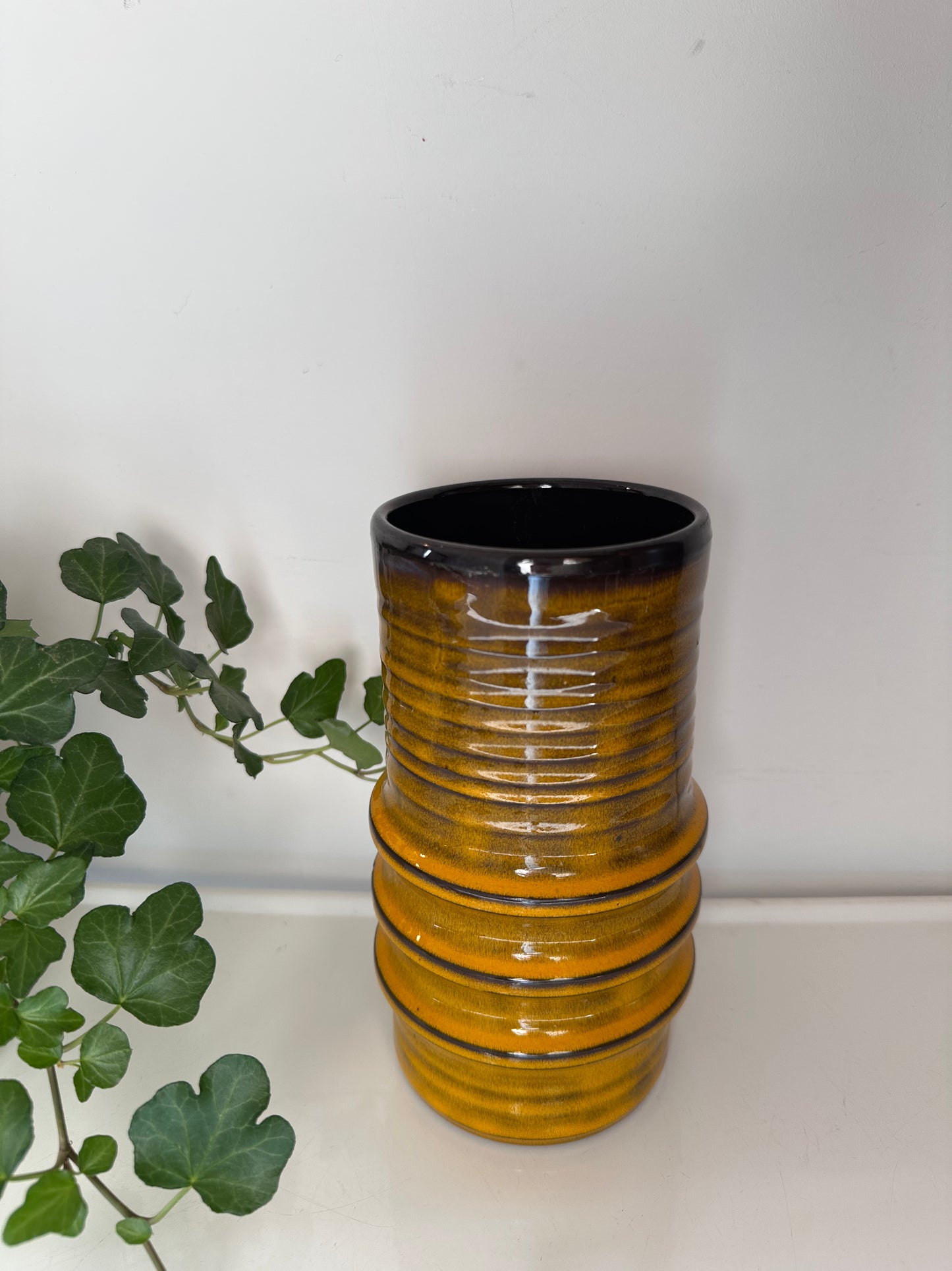 Vintage retro jaren 70 vaas