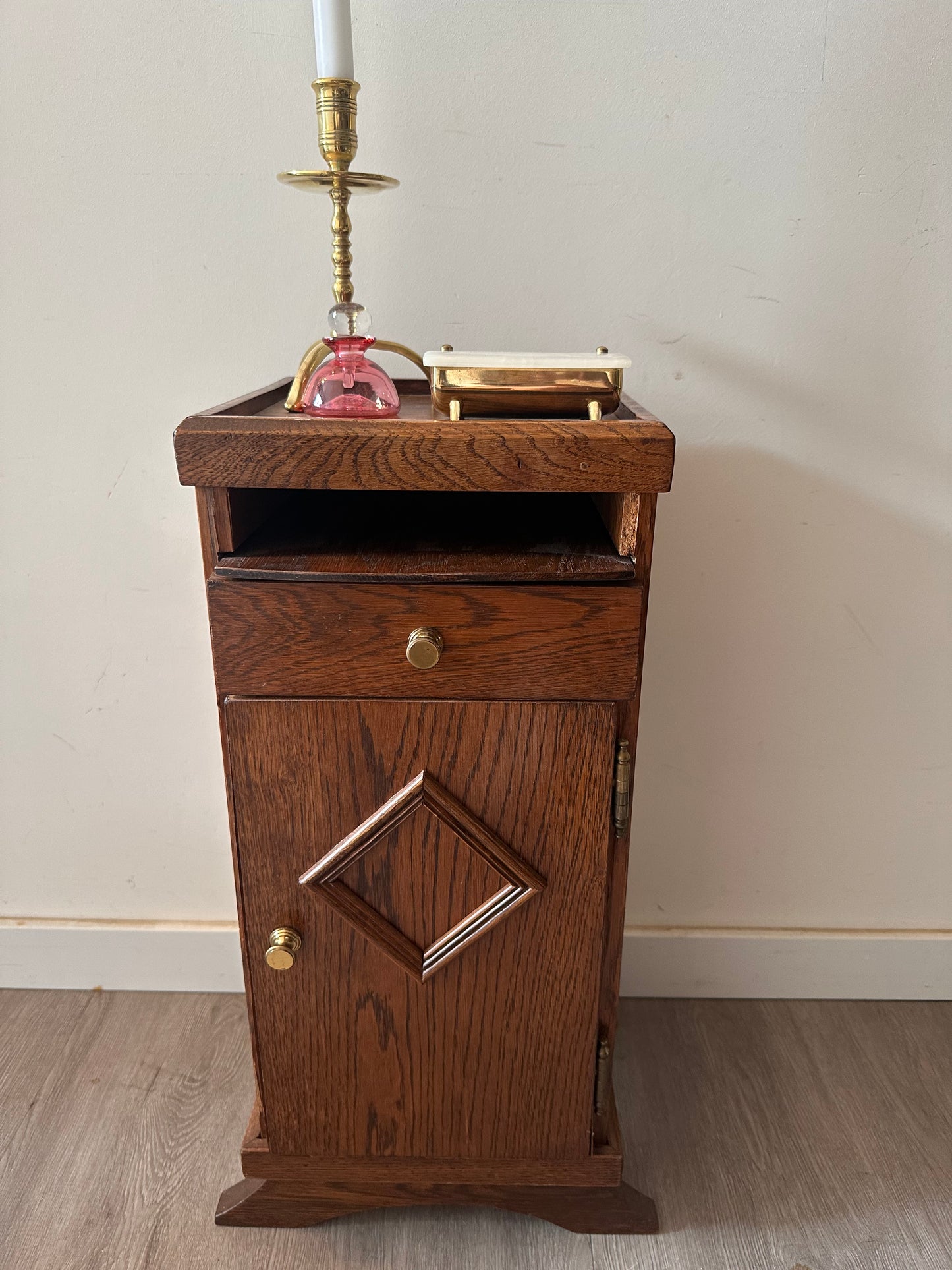 Telefoonkastje hout vintage