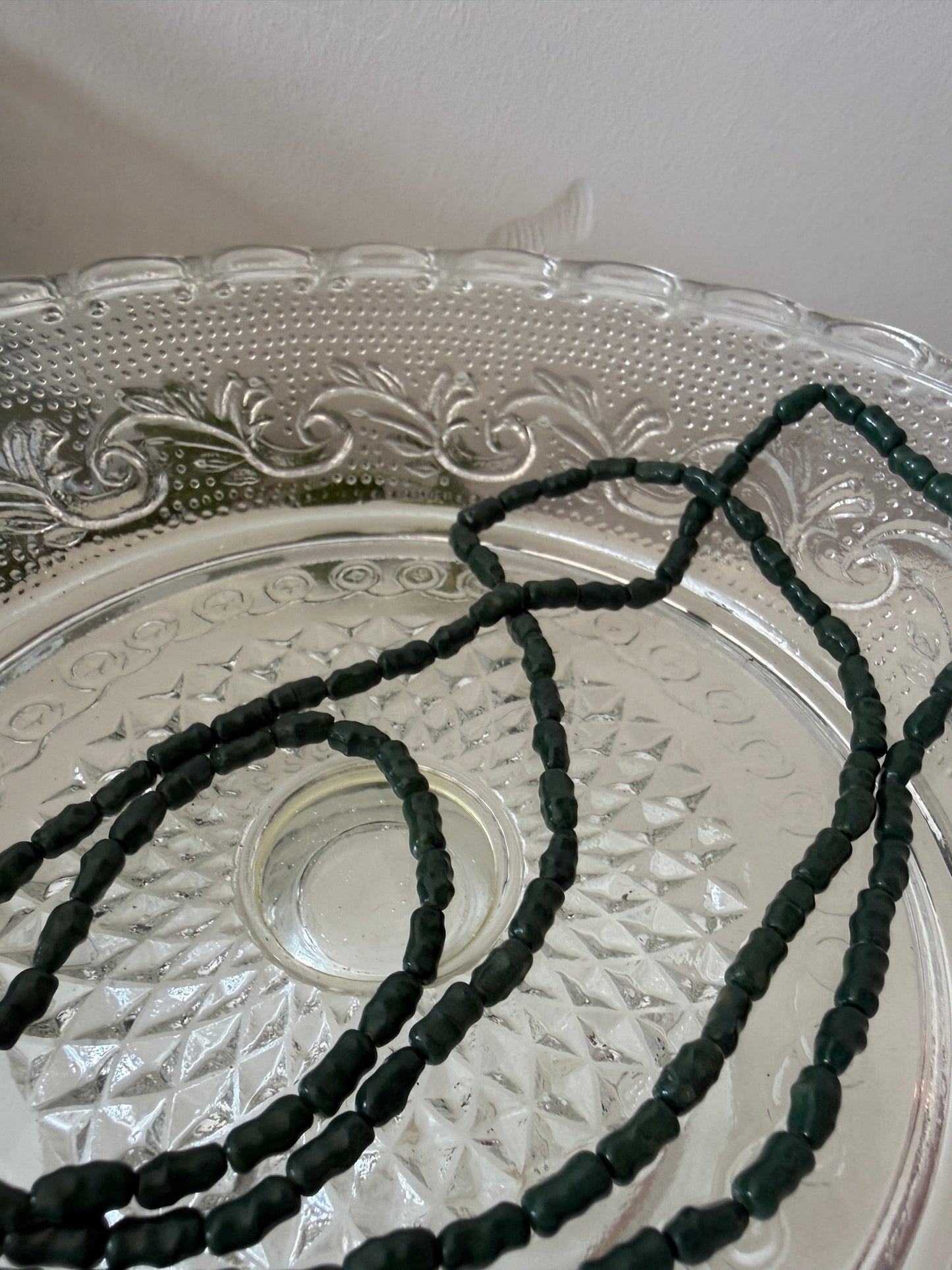 Groene kralen ketting
