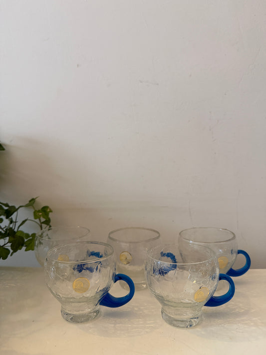 Craquelé glazen kopjes