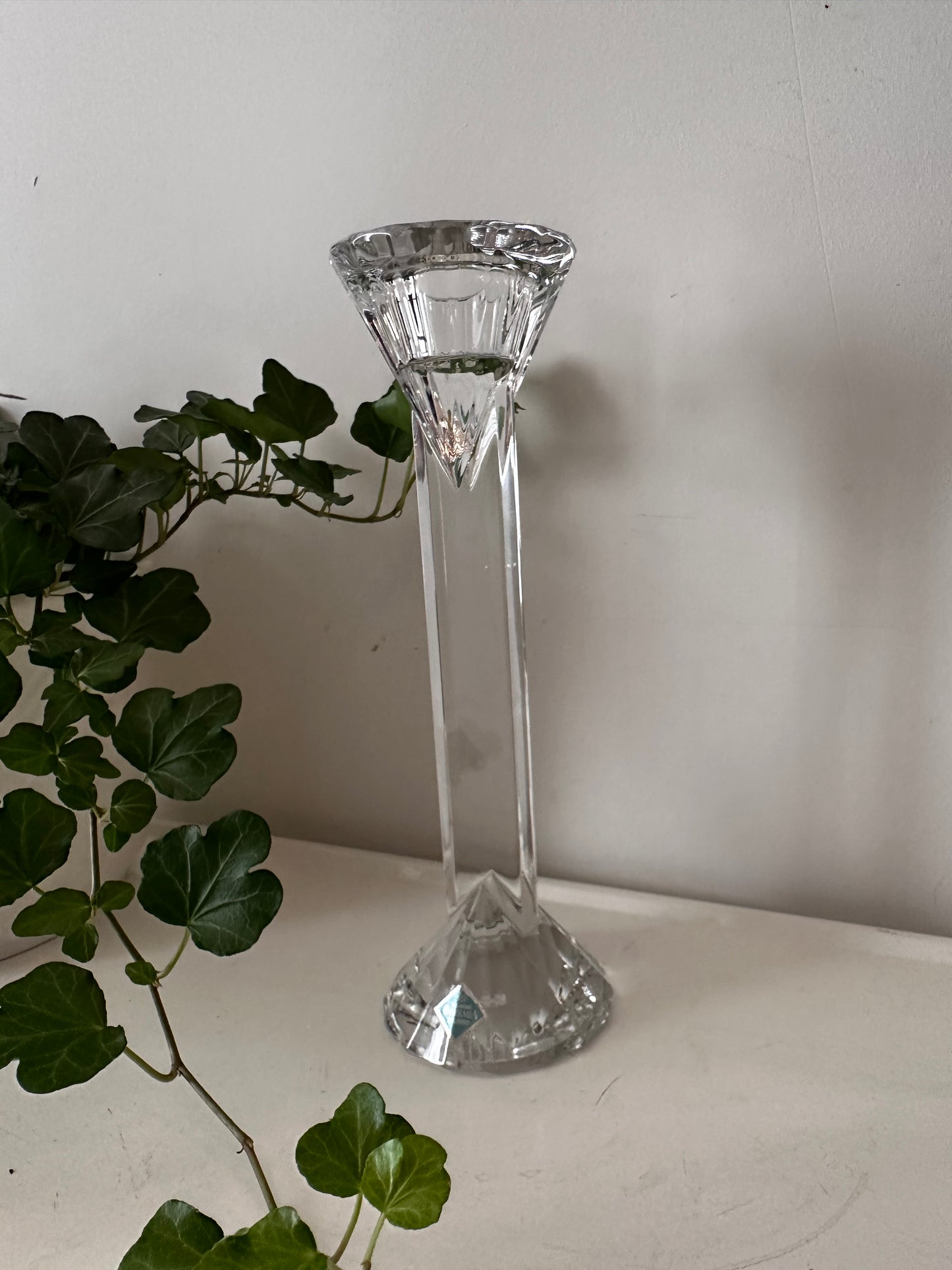 Kristallen vintage kandelaar