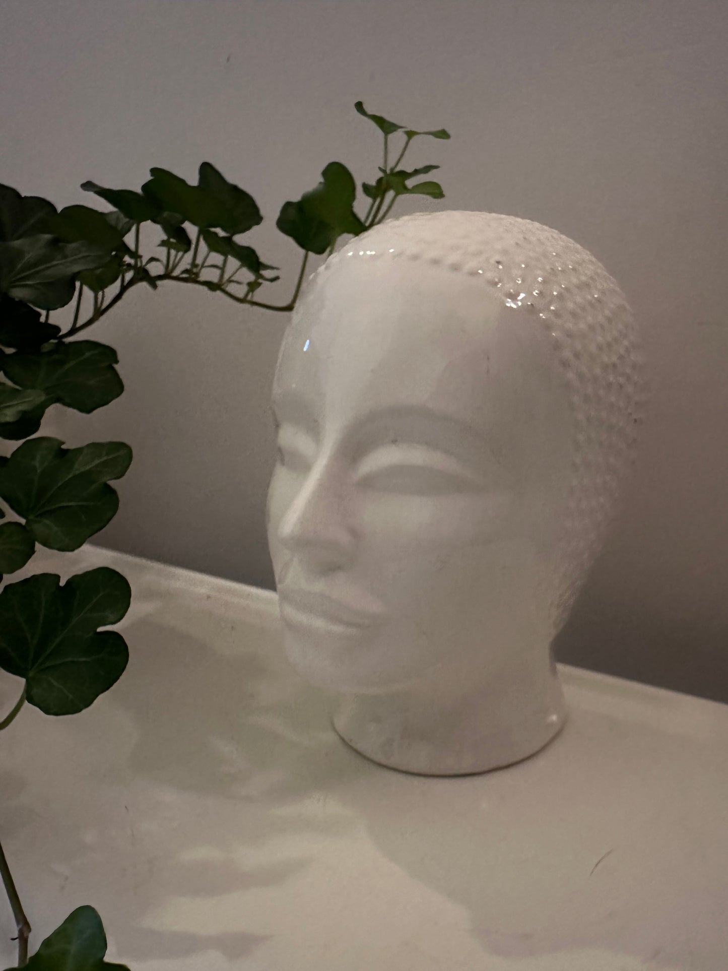 Jaren 70 vintage hoofd boekensteun