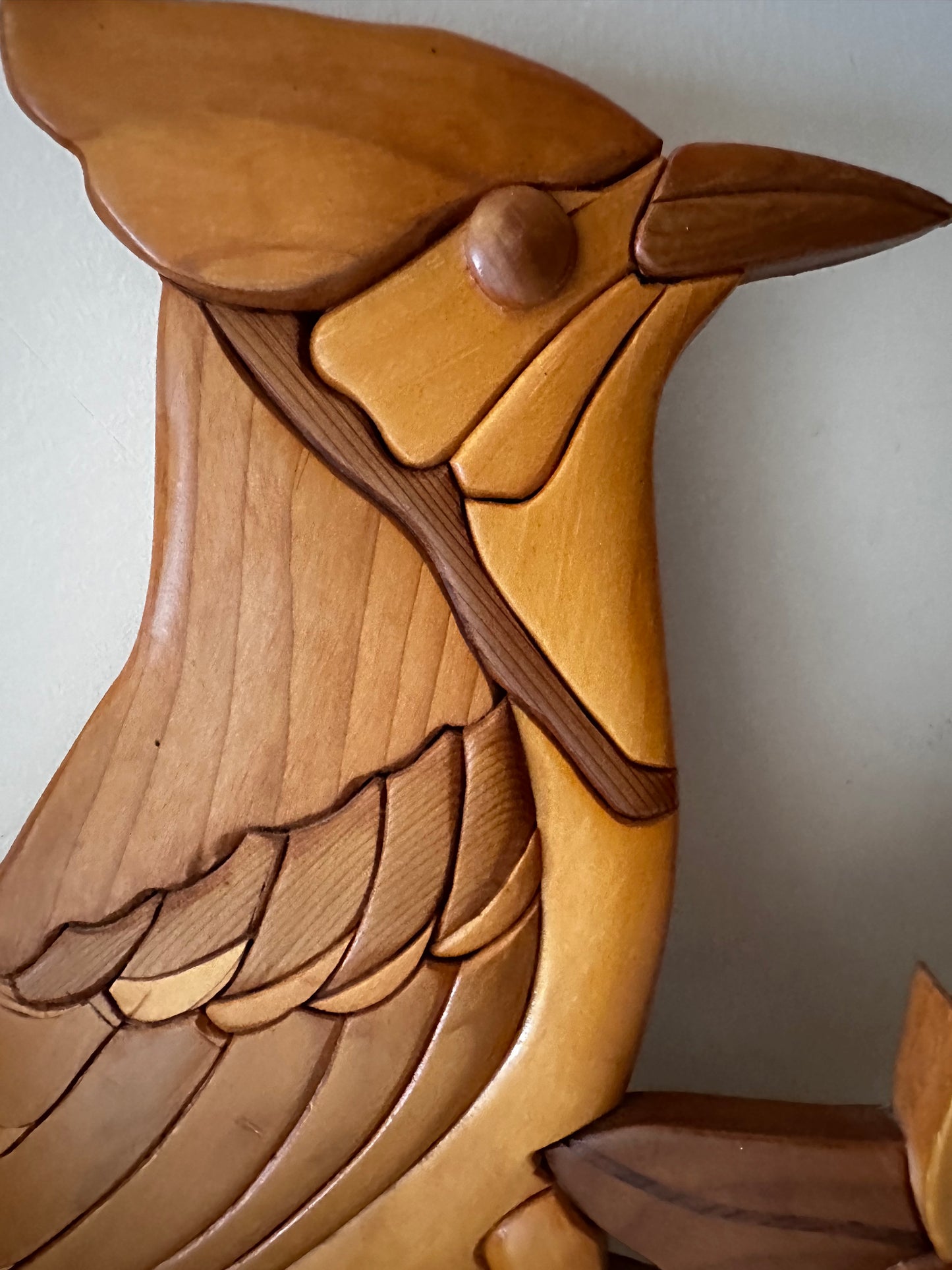 Houten vintage wandbord