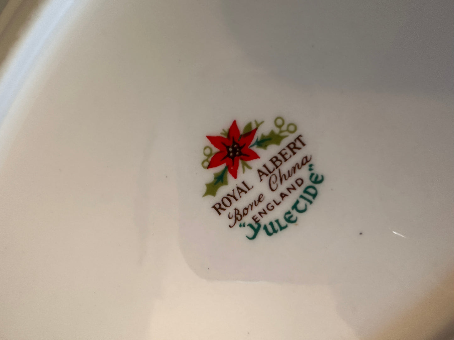 Royal Albert melk en suiker setje kerstthema