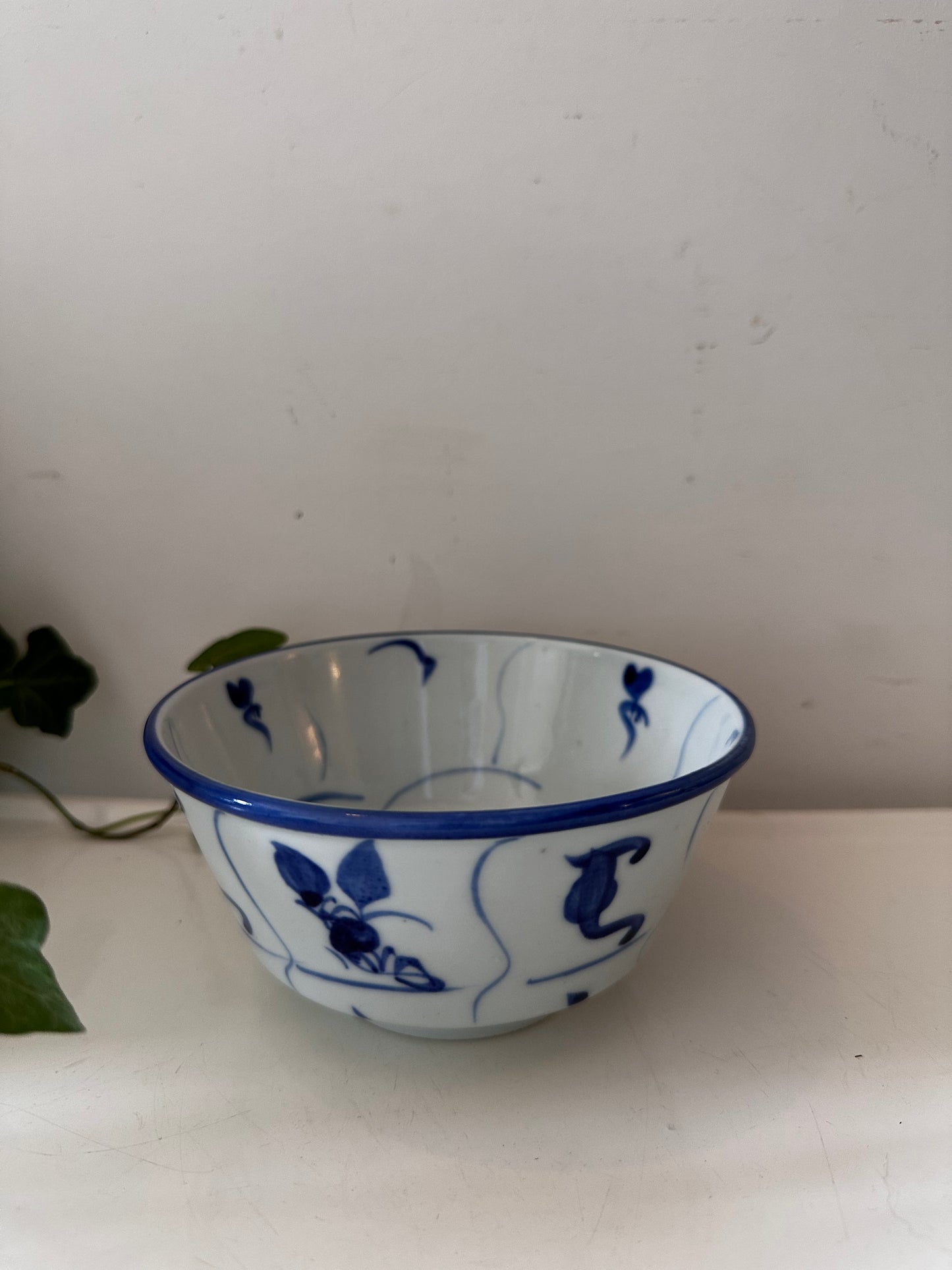 Blauw wit porseleinen schaaltje