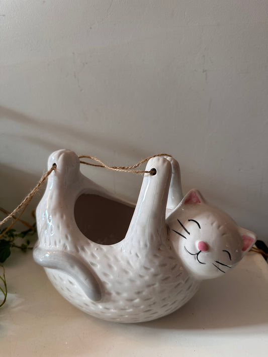 Hang bloempotje katje