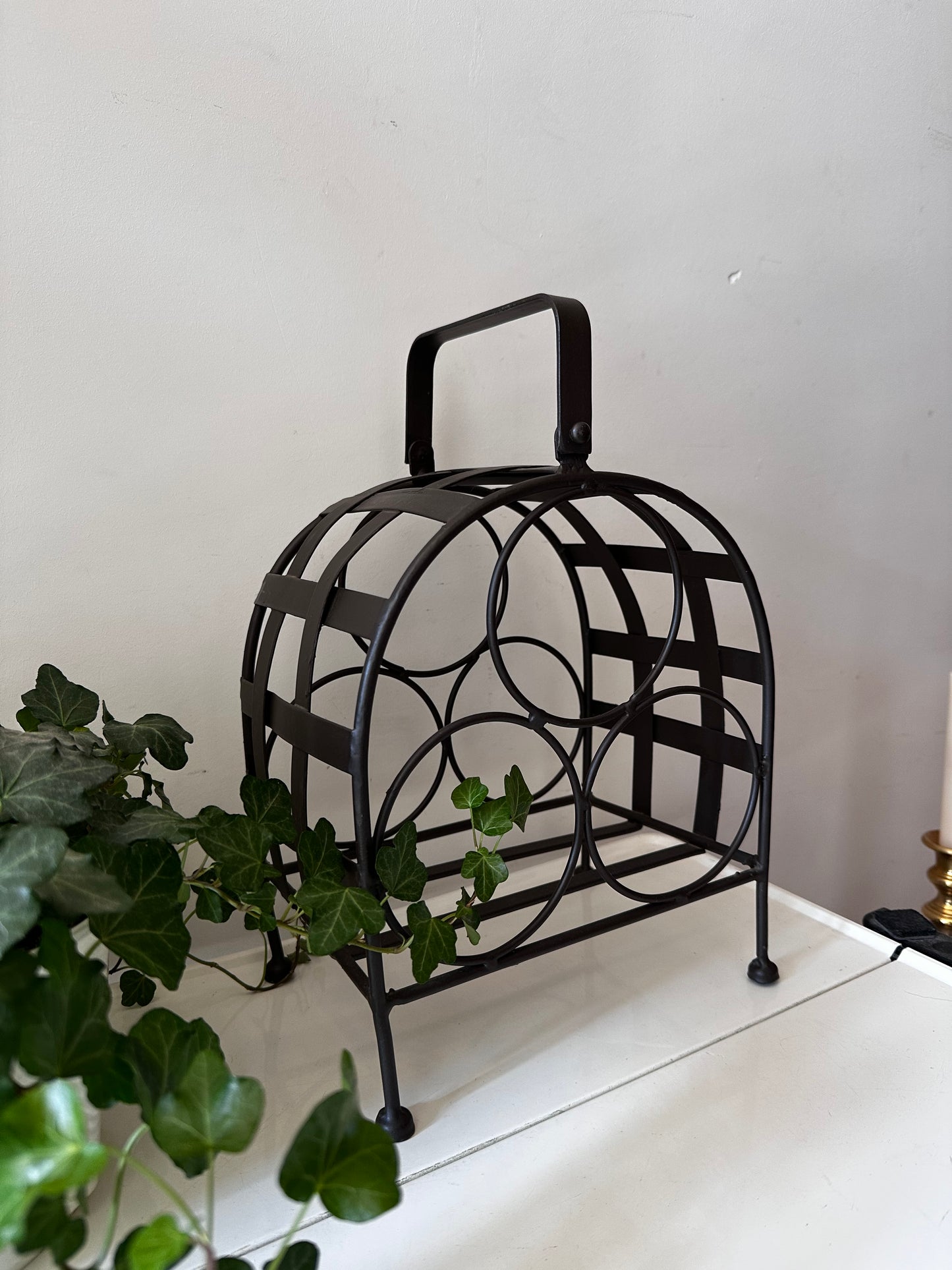 Smeedijzeren wijnrekje