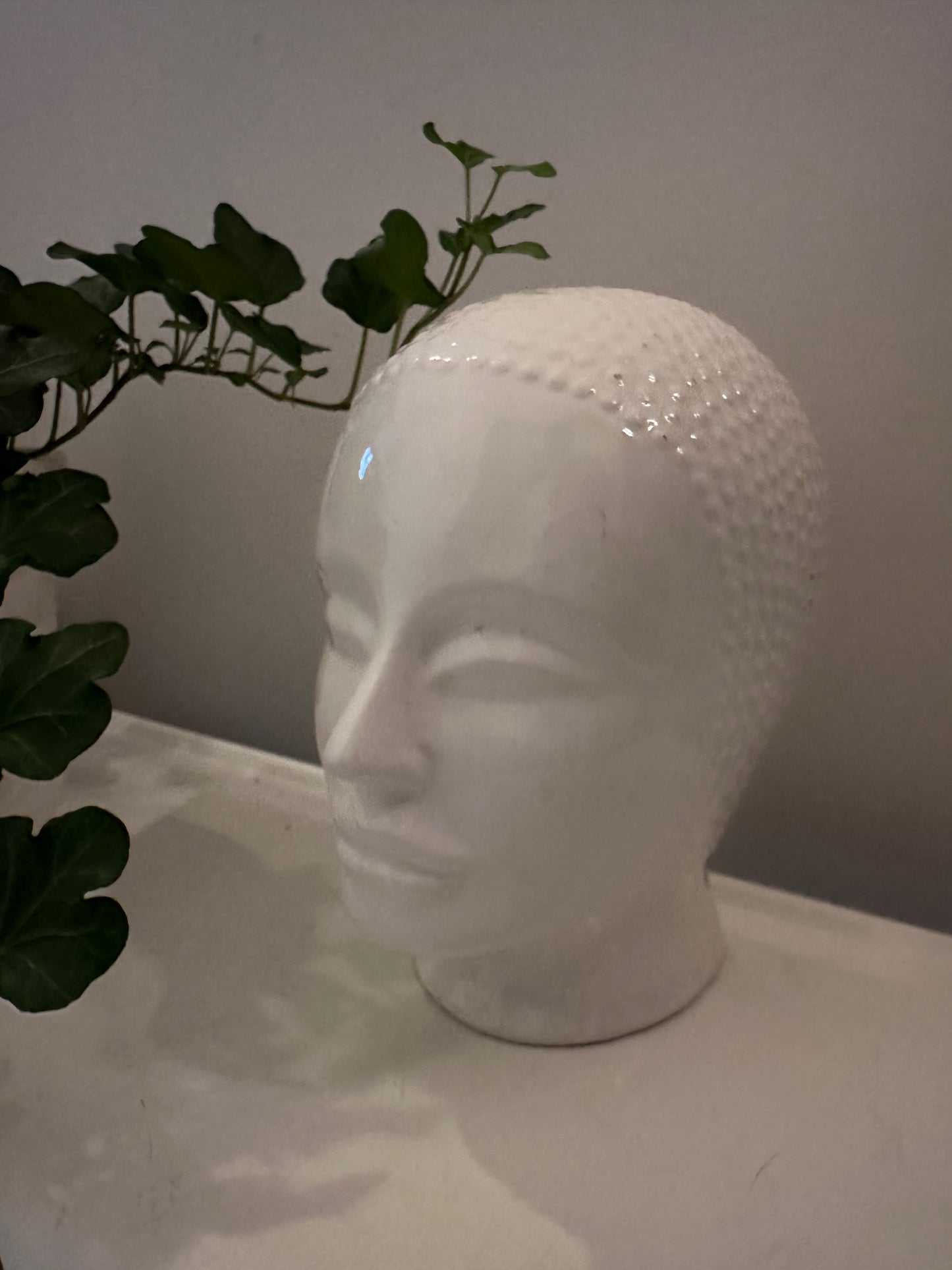 Jaren 70 vintage hoofd boekensteun