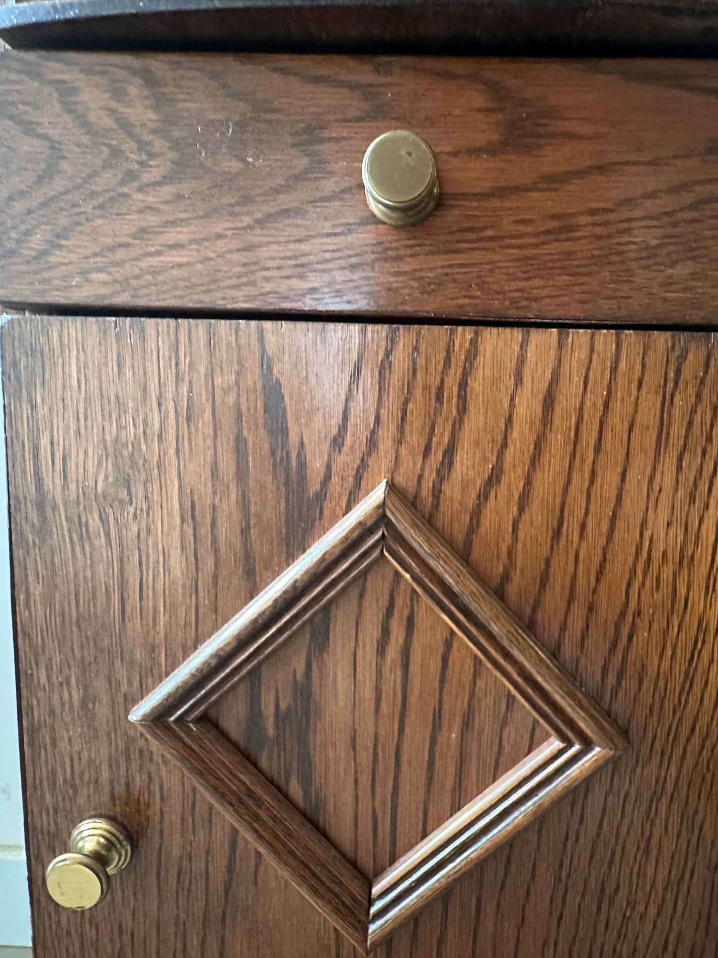 Telefoonkastje hout vintage