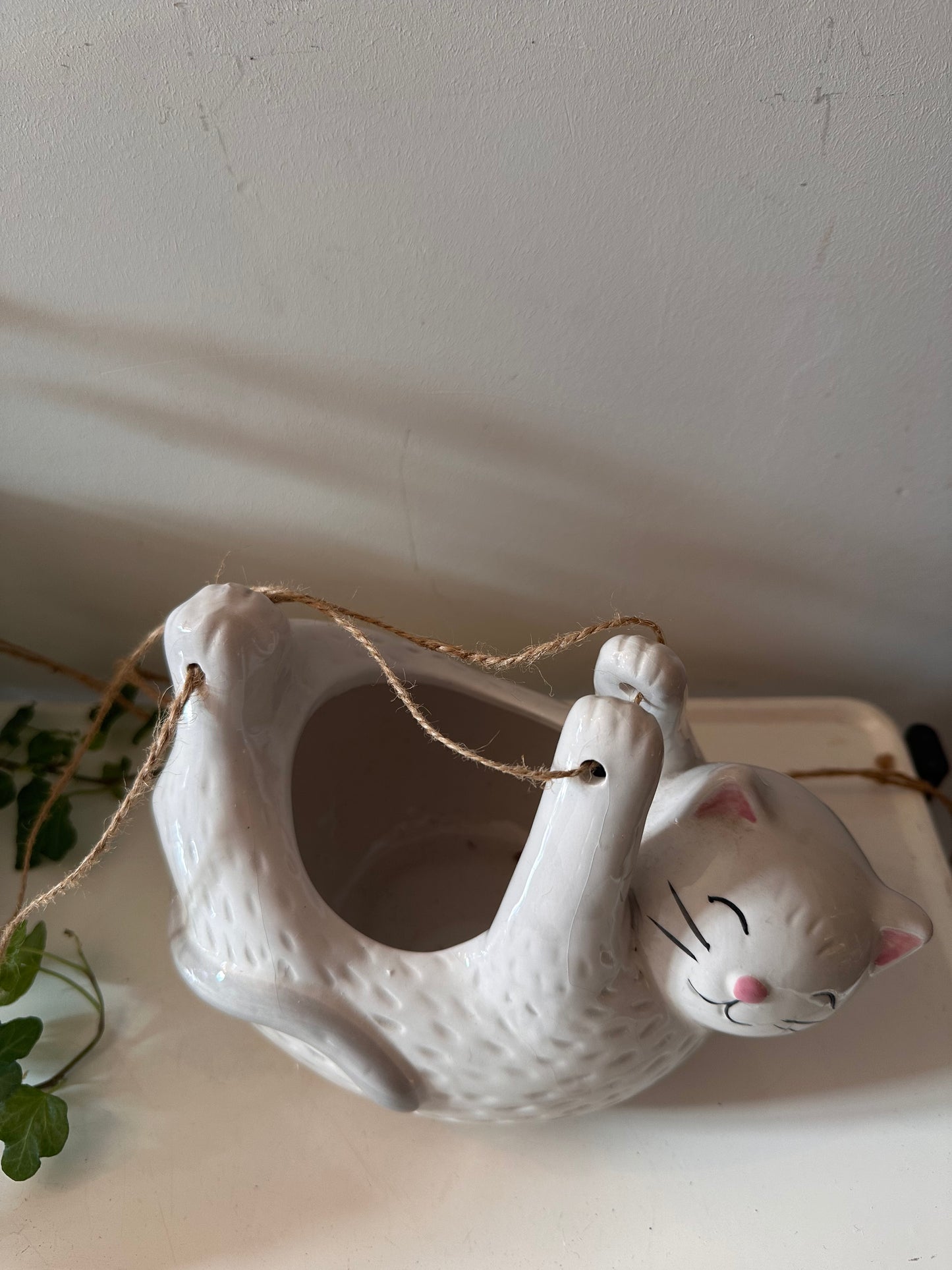 Hang bloempotje katje