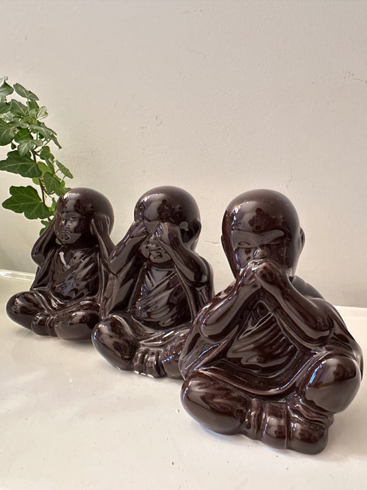 Set van 3 horen zien en zwijgen beeldjes